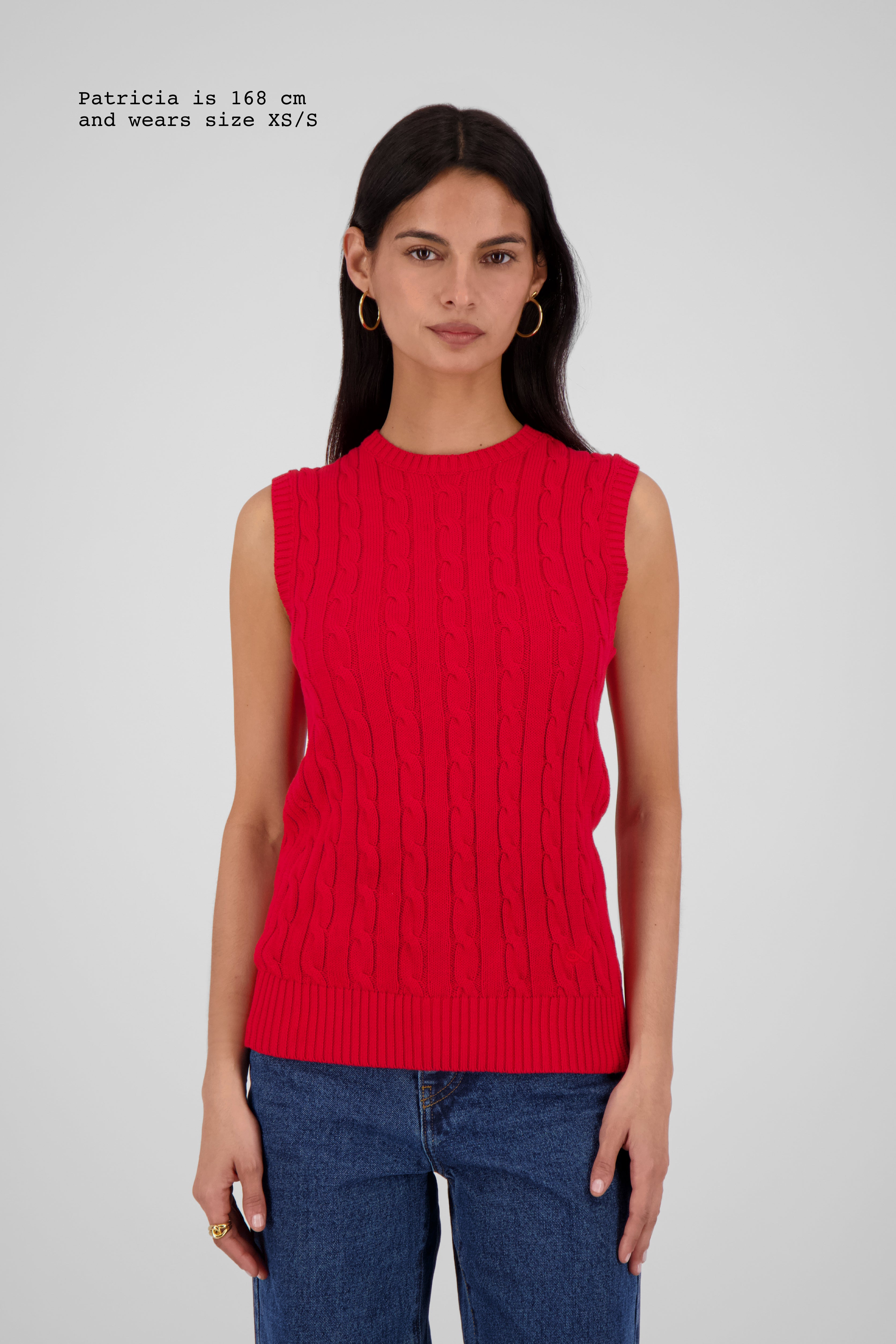 CABLE-KNIT TOP