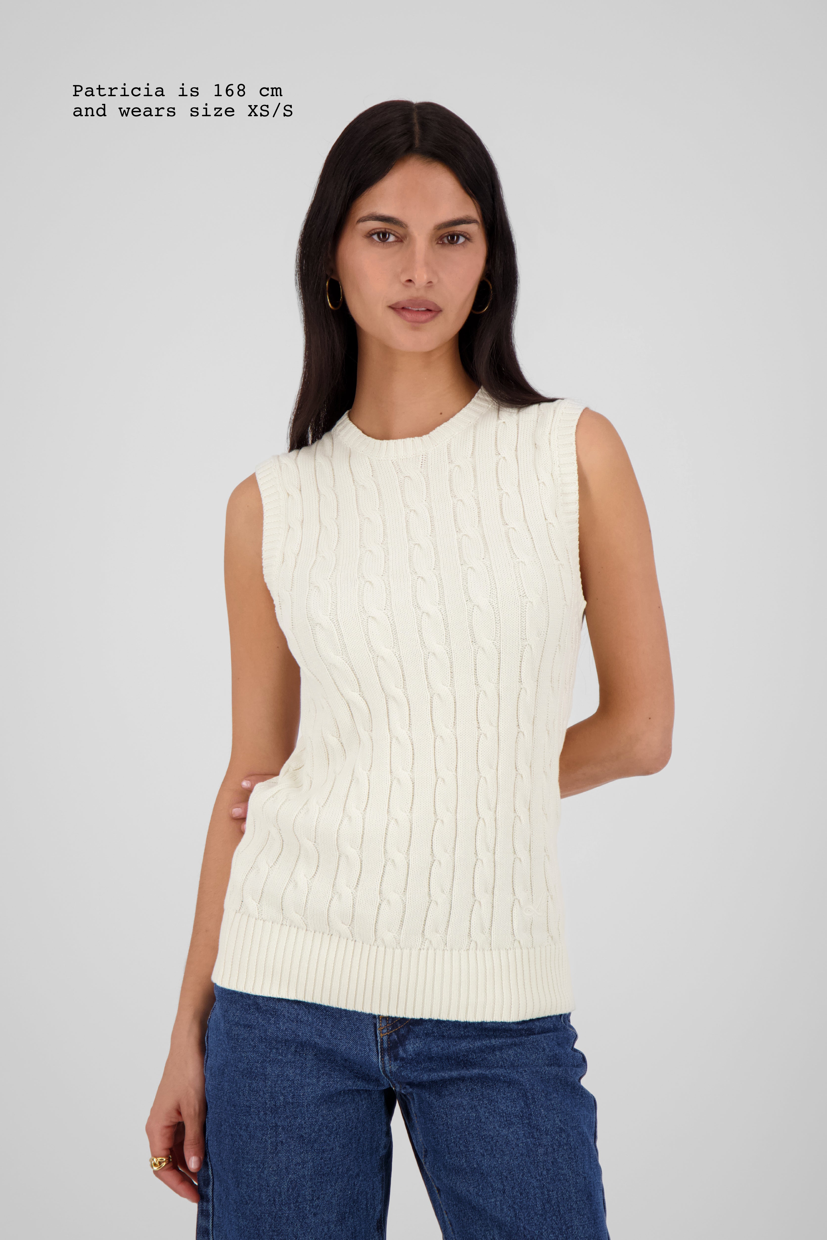 CABLE-KNIT TOP