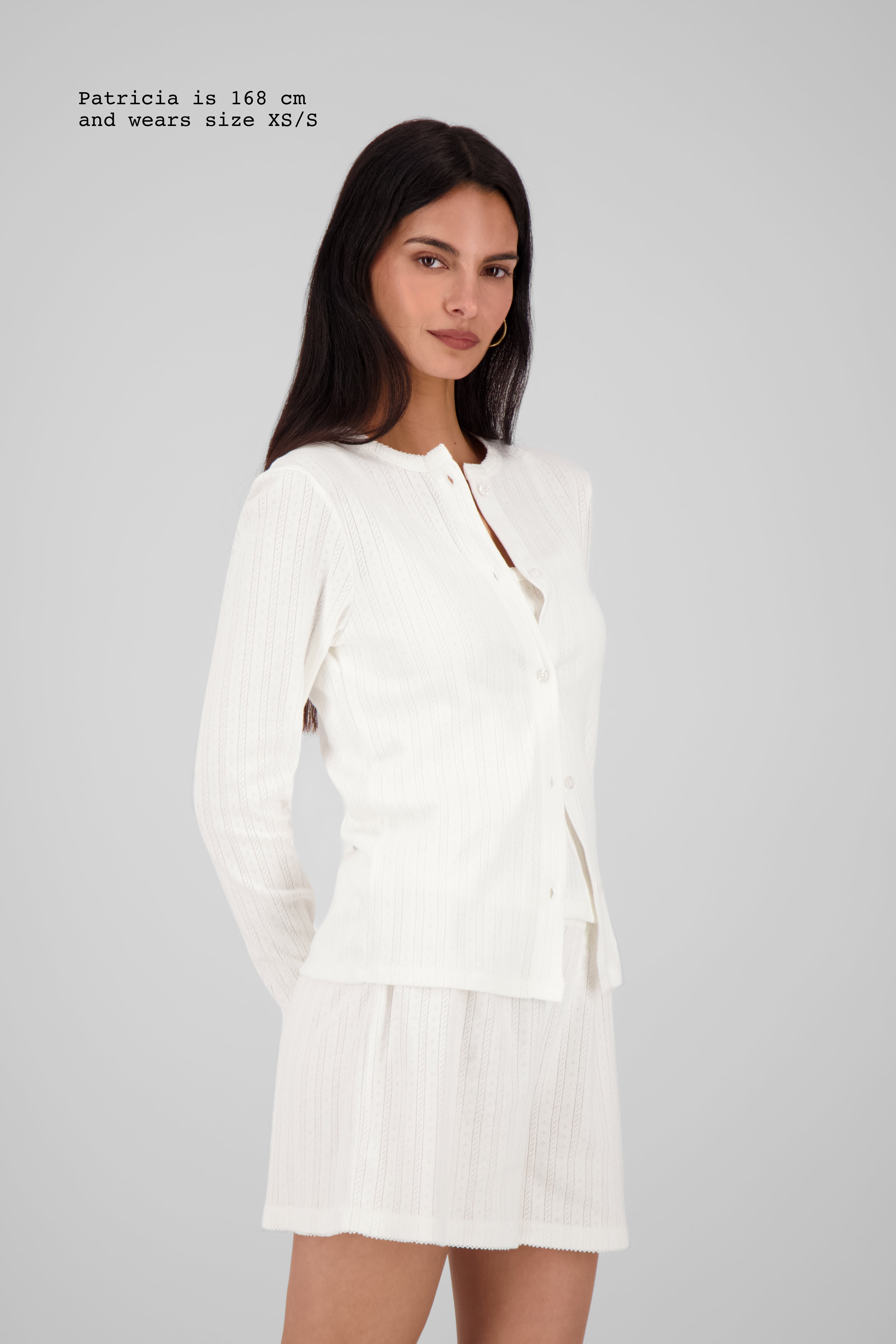 POINTELLE CARDIGAN