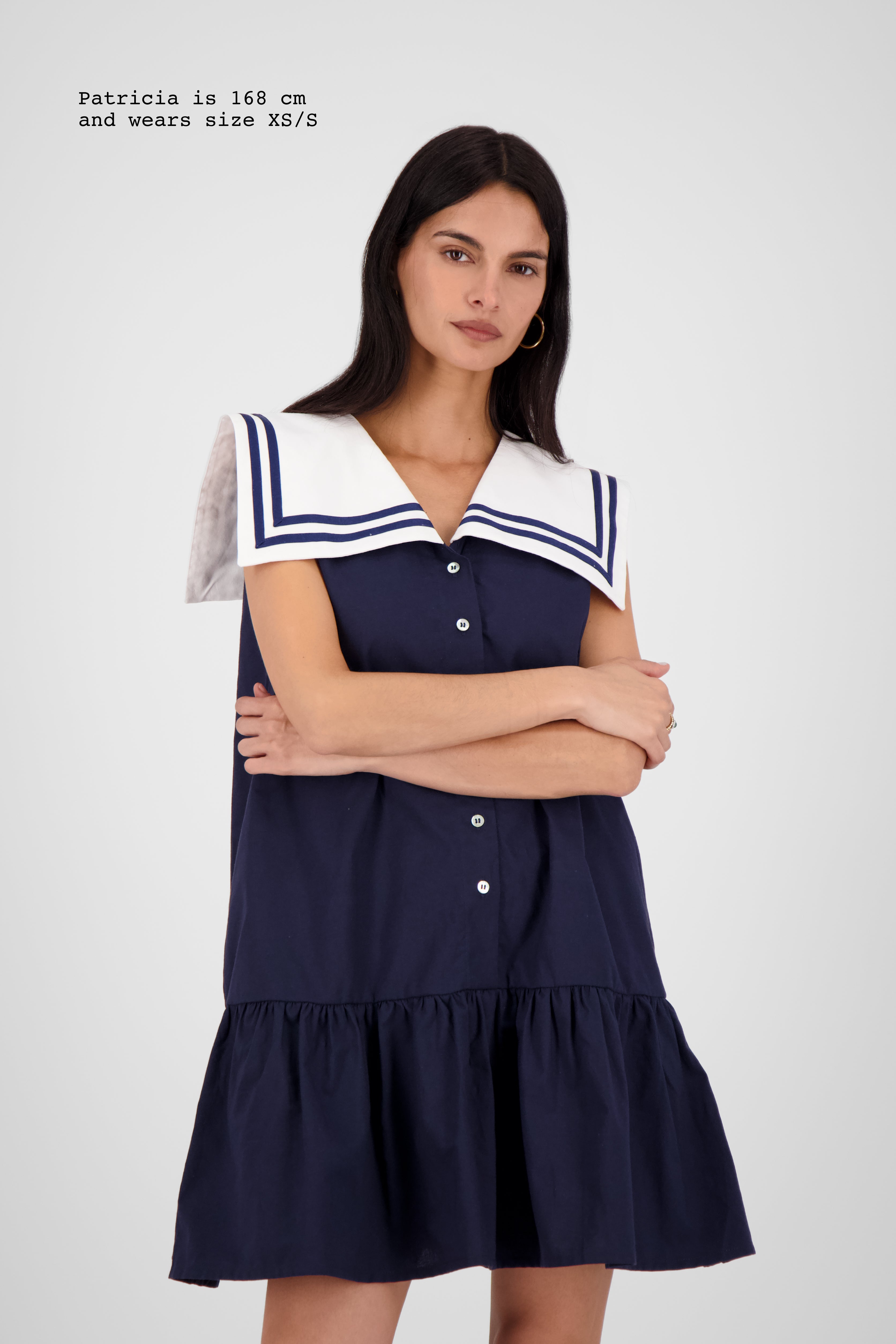 COLLAR MINI DRESS