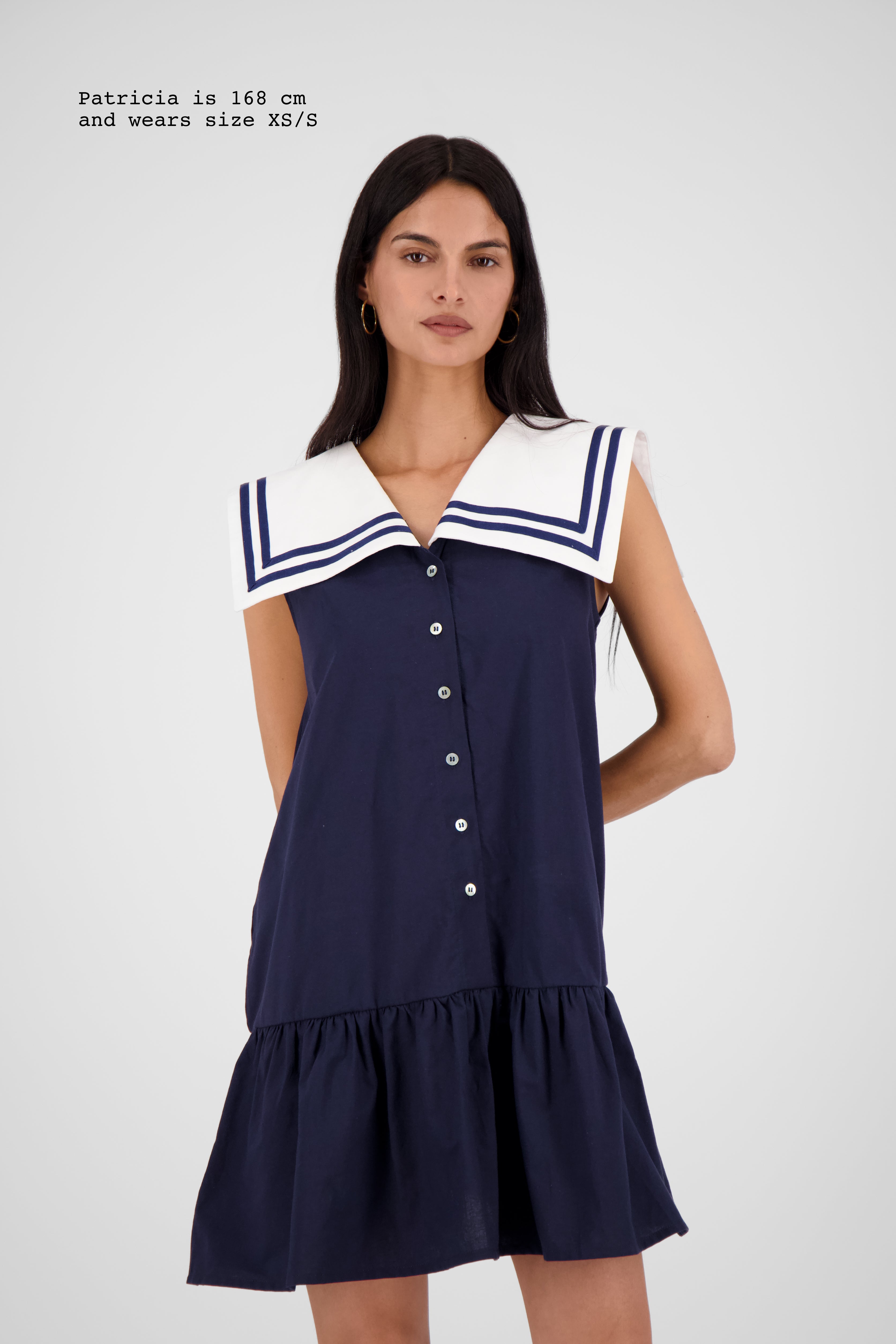 COLLAR MINI DRESS