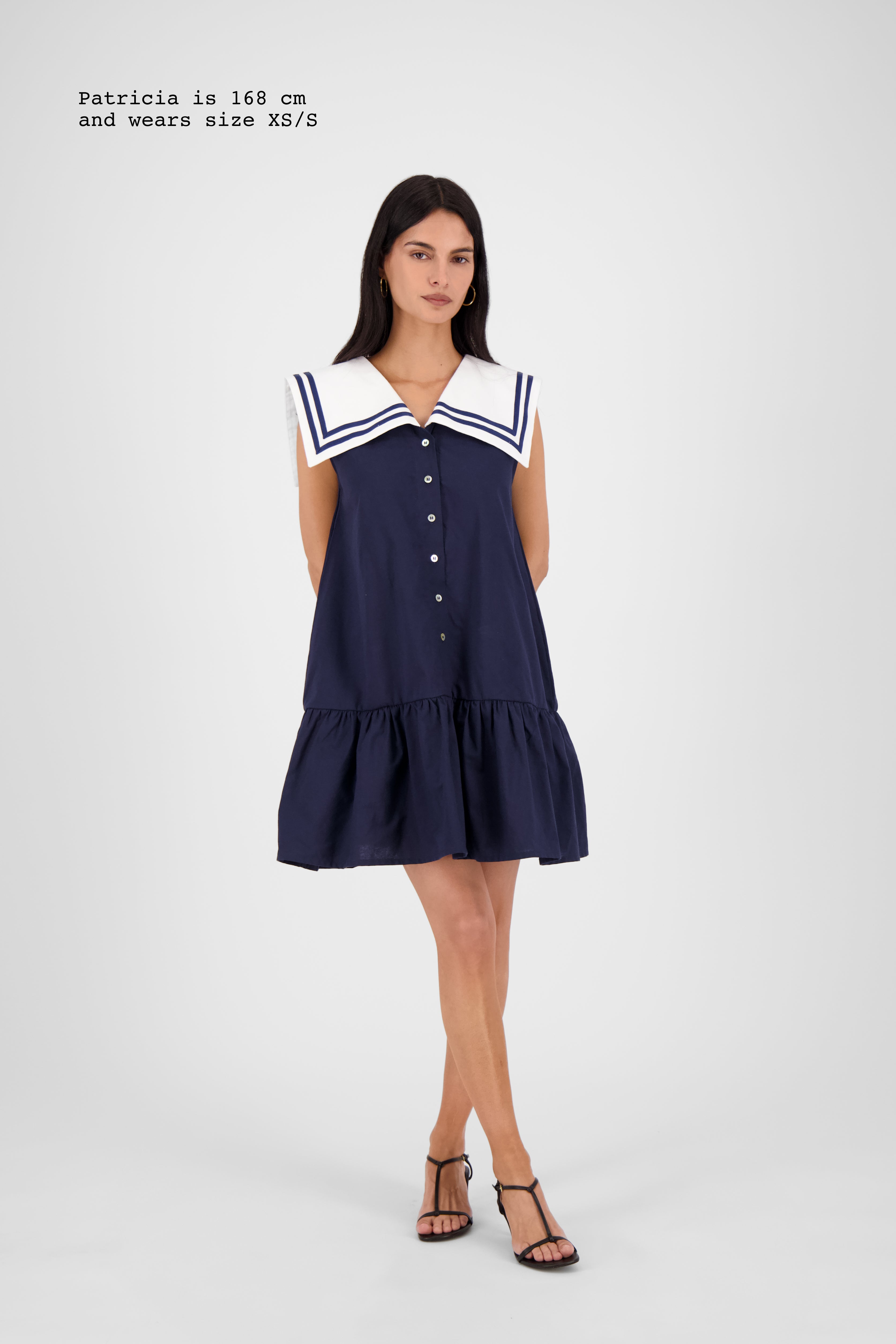 COLLAR MINI DRESS