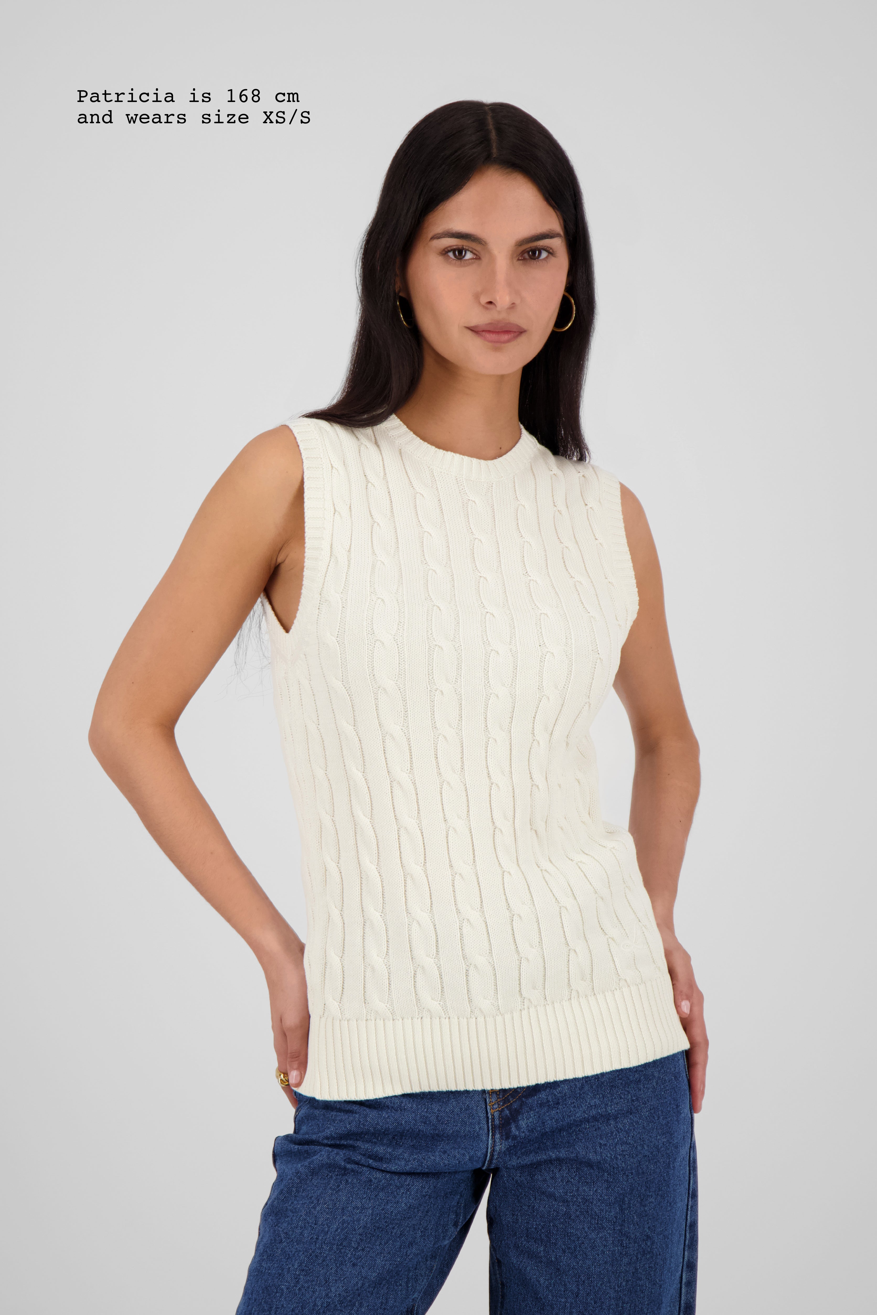 CABLE-KNIT TOP