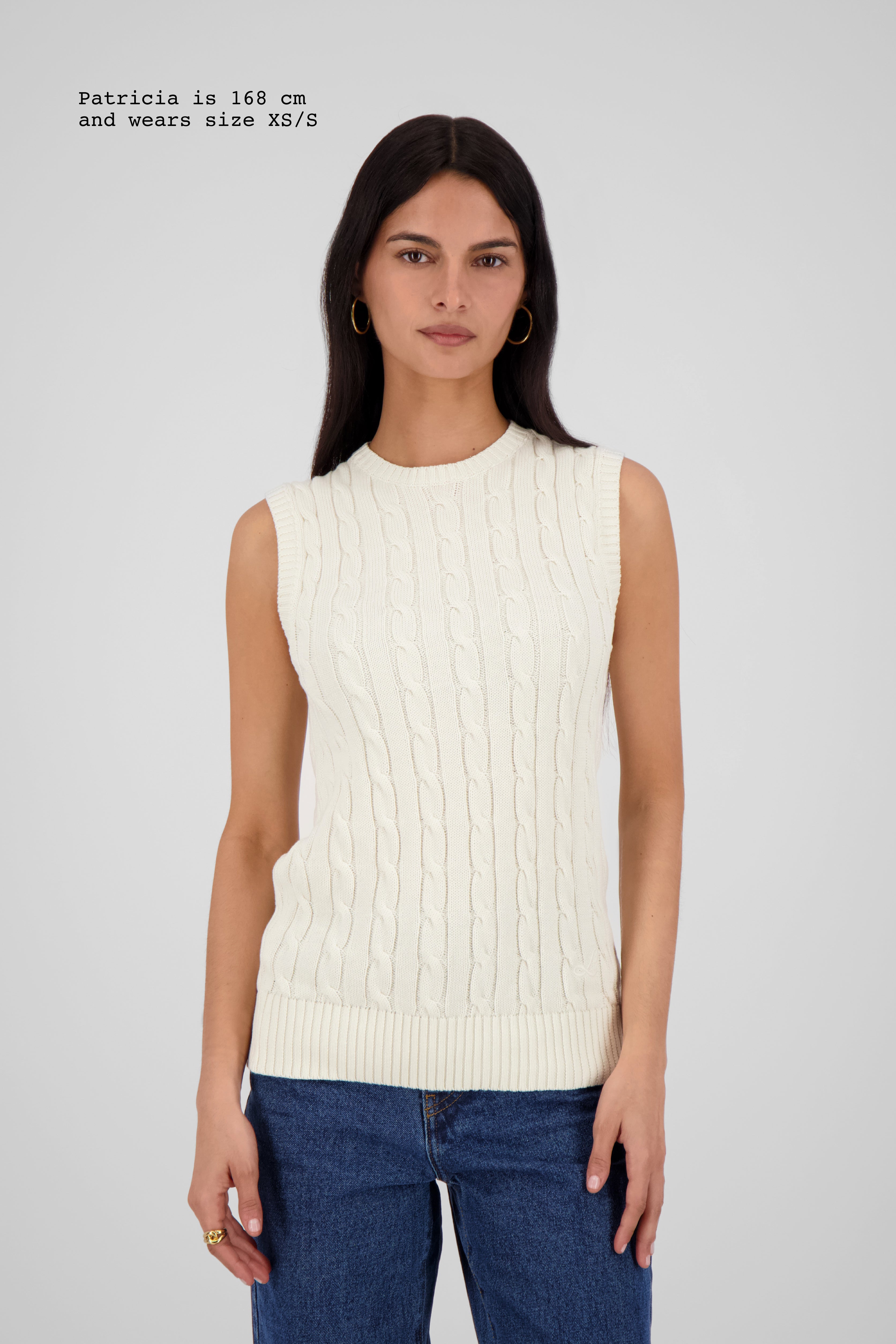CABLE-KNIT TOP