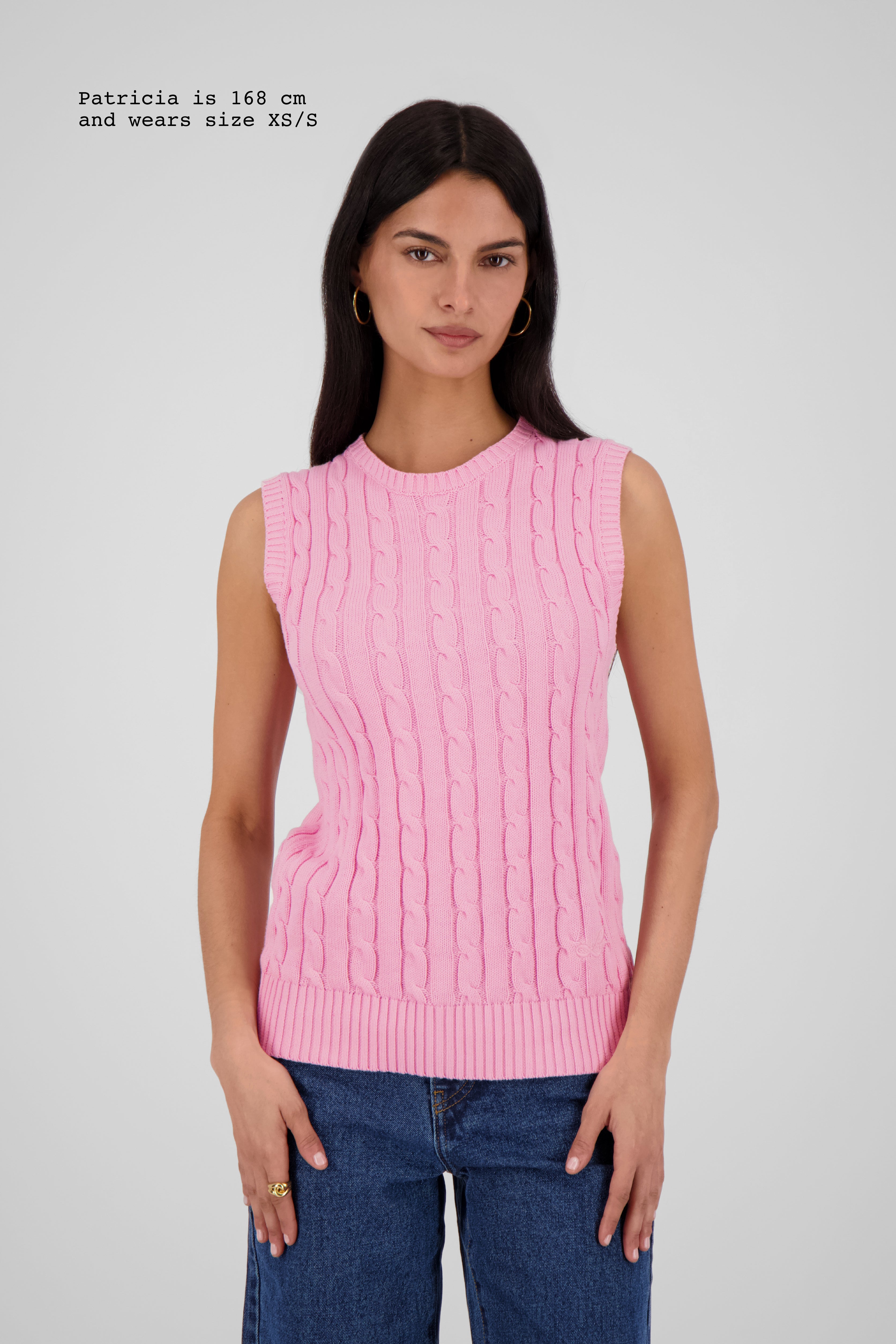 CABLE-KNIT TOP