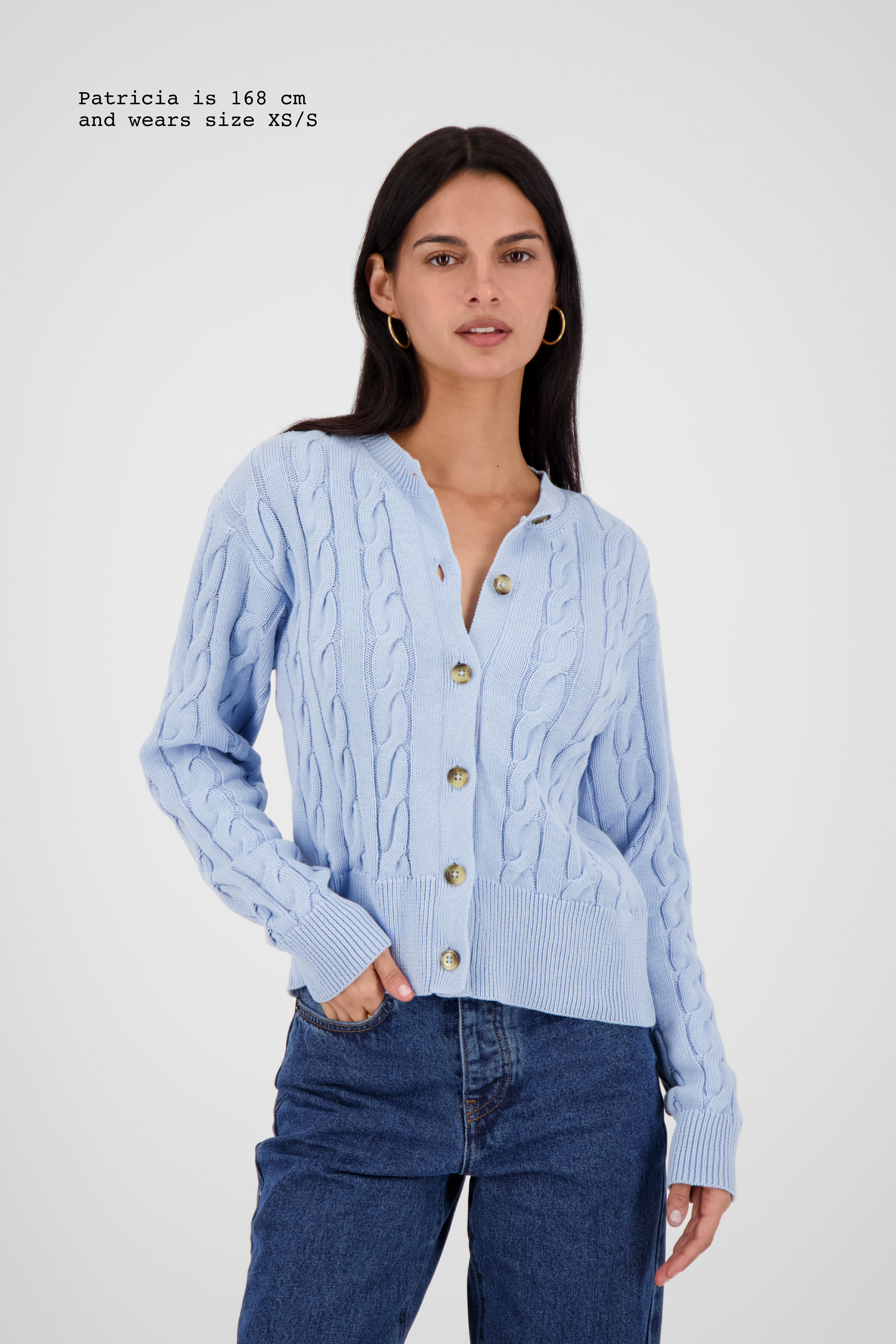 CABLE-KNIT CARDIGAN