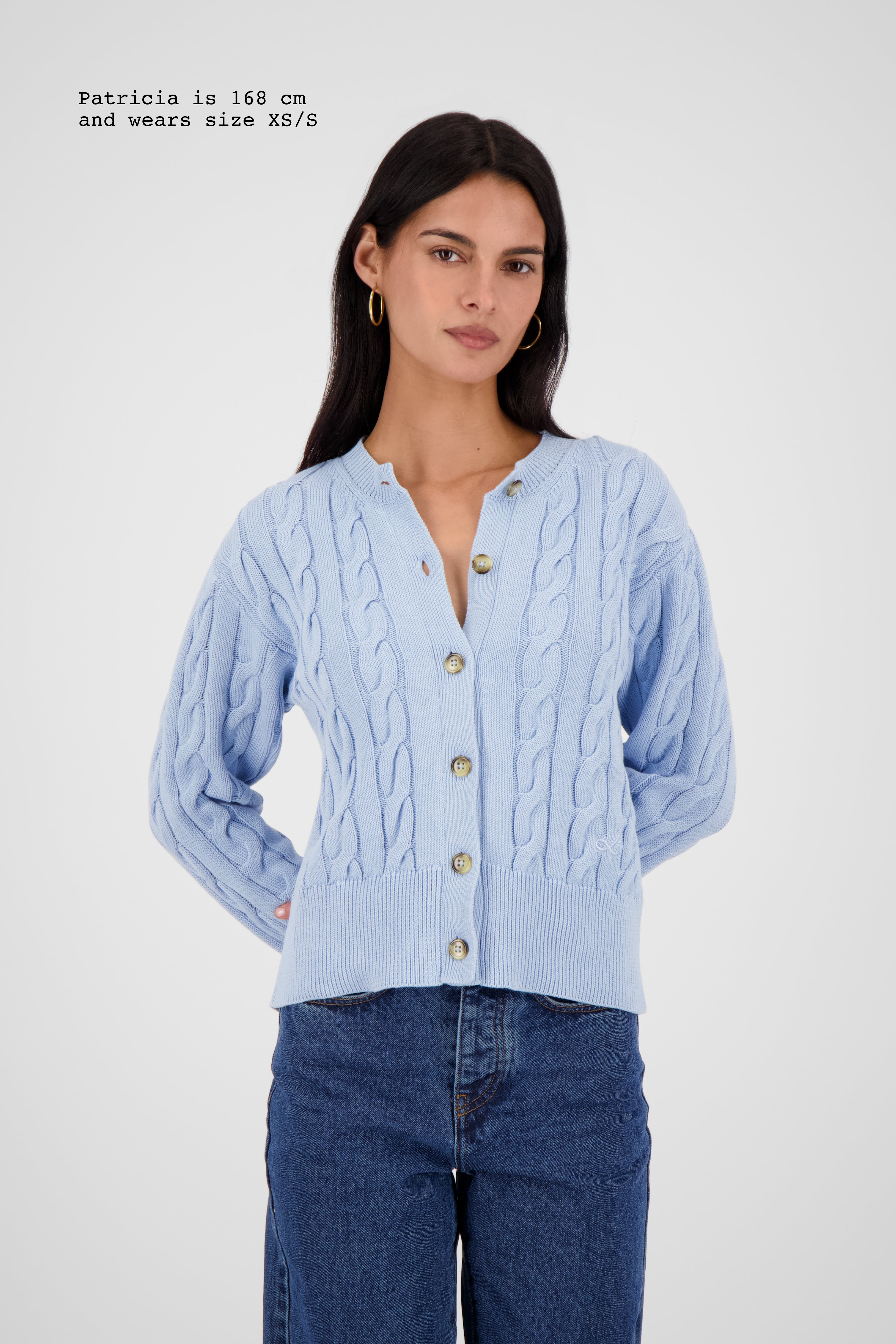 CABLE-KNIT CARDIGAN