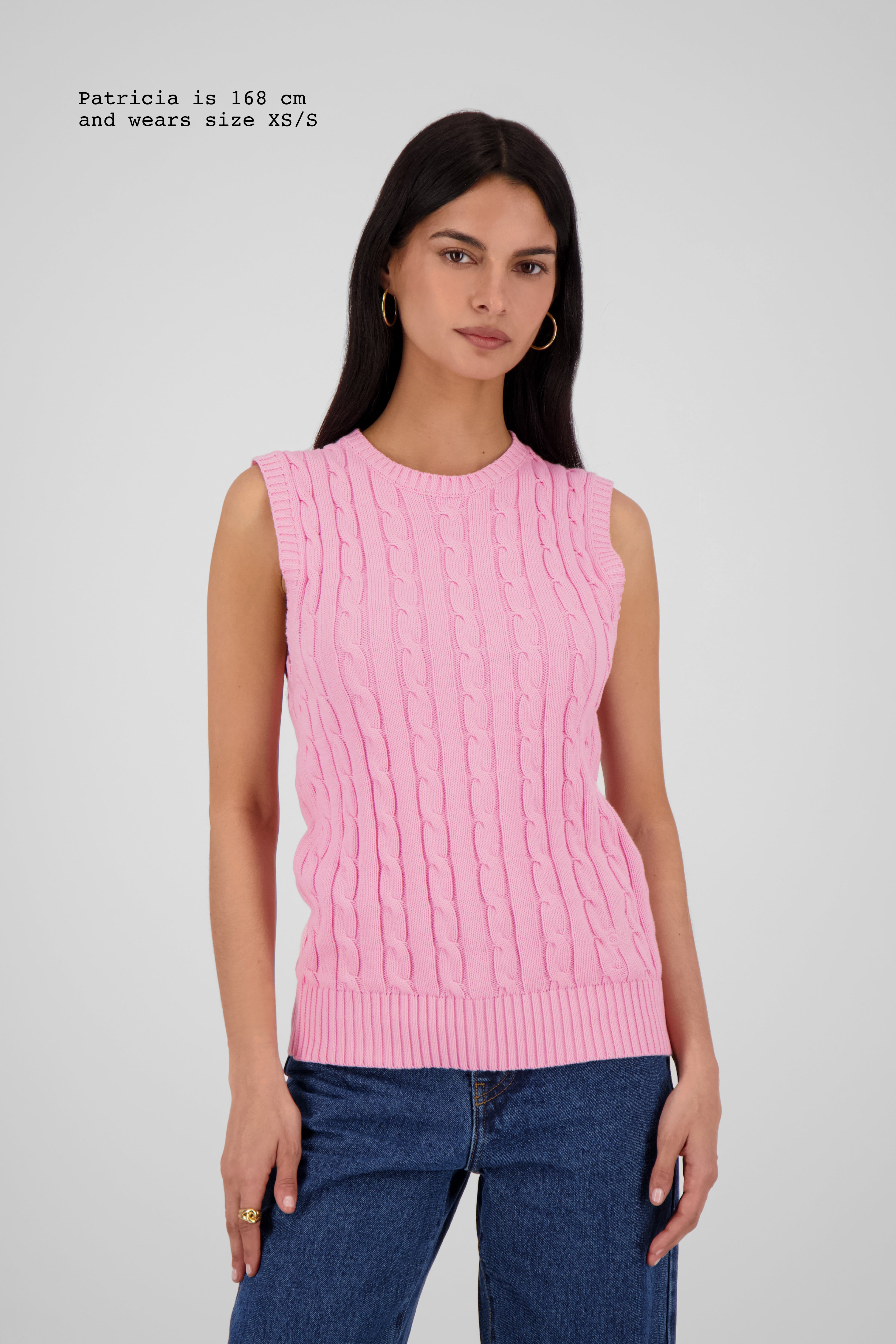 CABLE-KNIT TOP