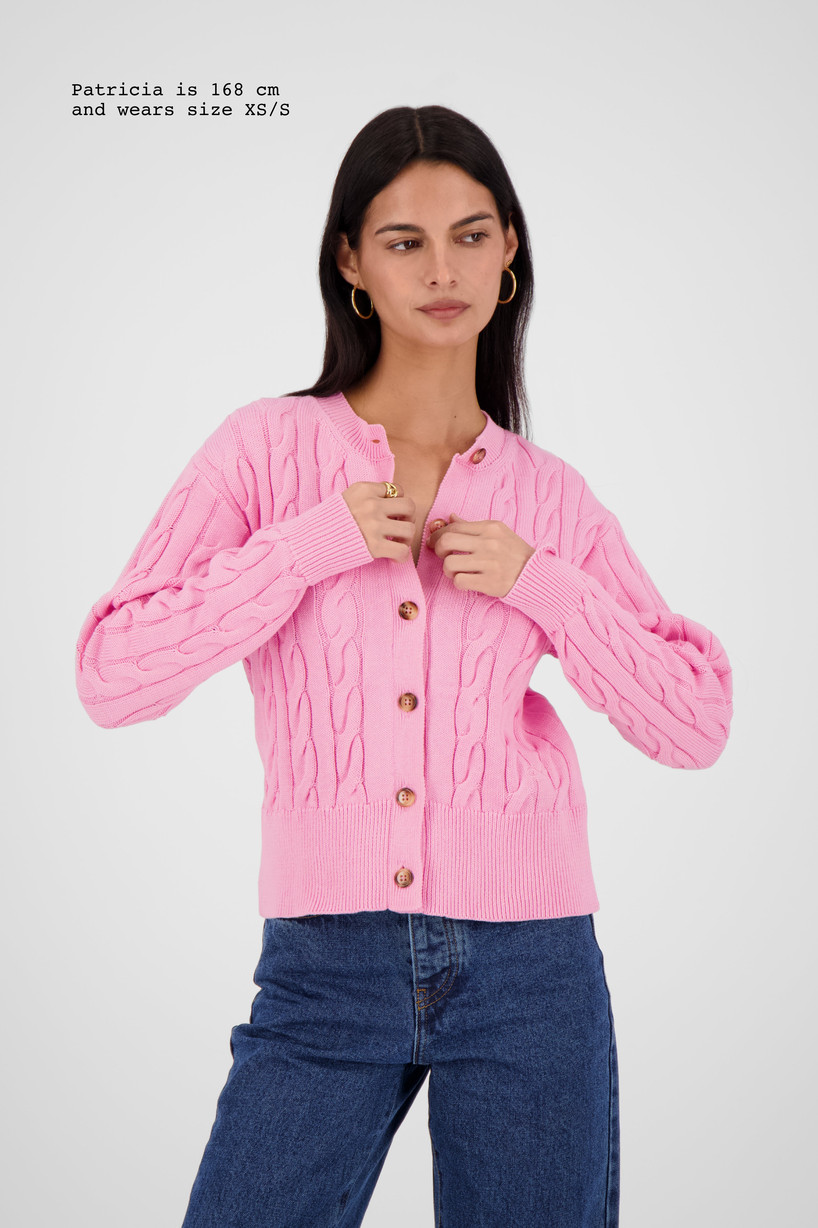 CABLE-KNIT CARDIGAN