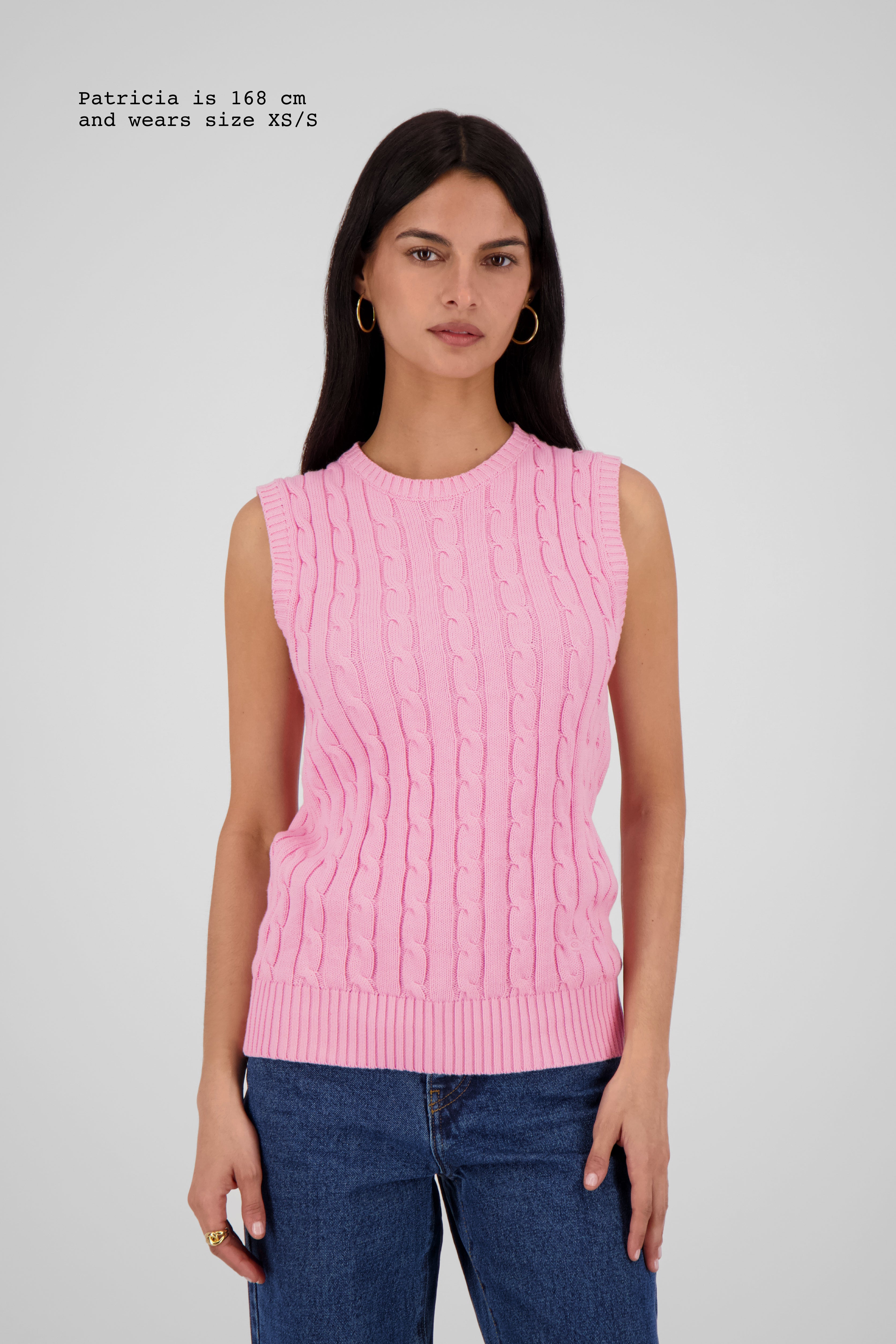 CABLE-KNIT TOP