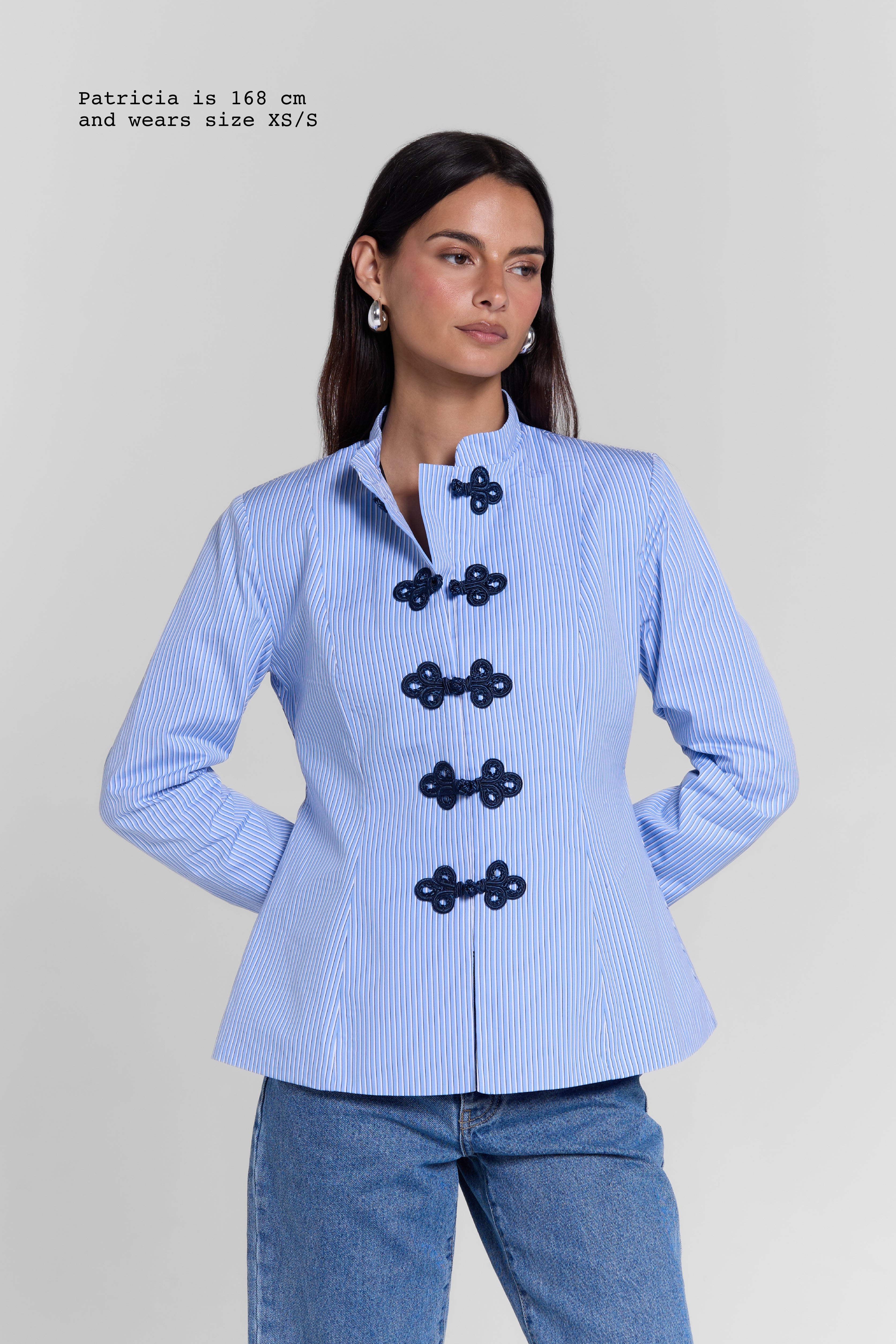 FITTED SHIRT WITH FASTENINGS