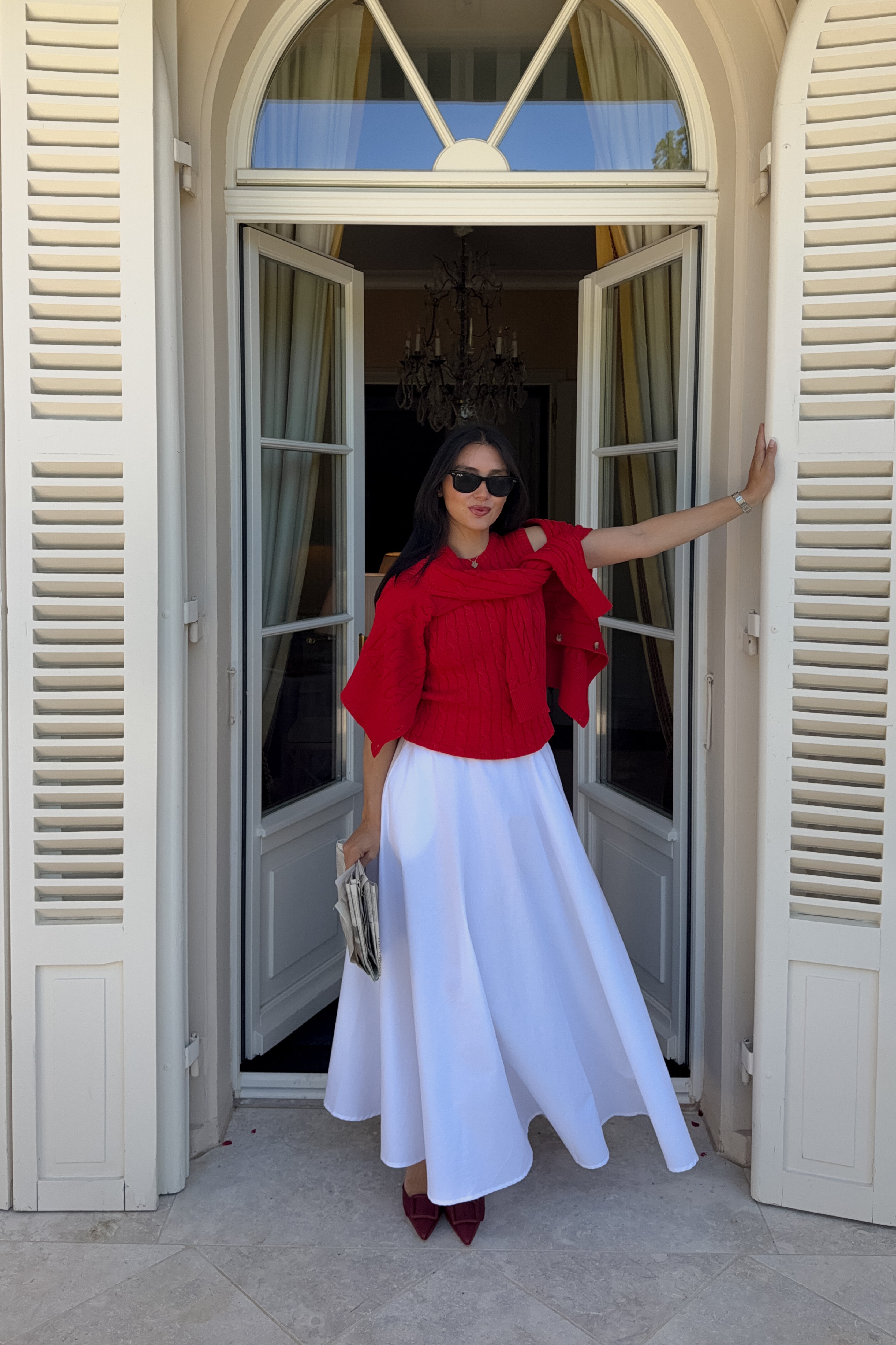 BELTED SKIRT