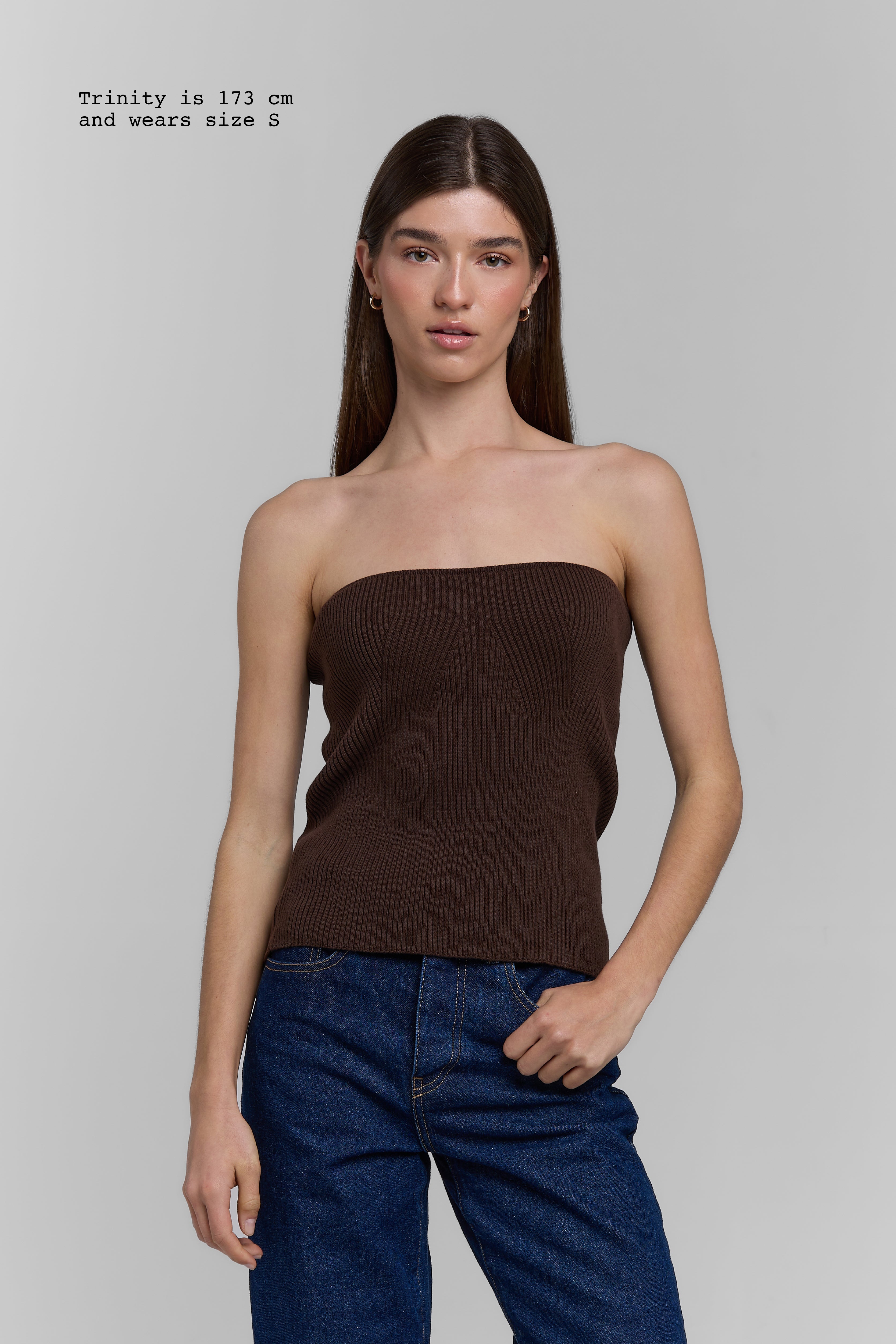 KNIT TUBE TOP