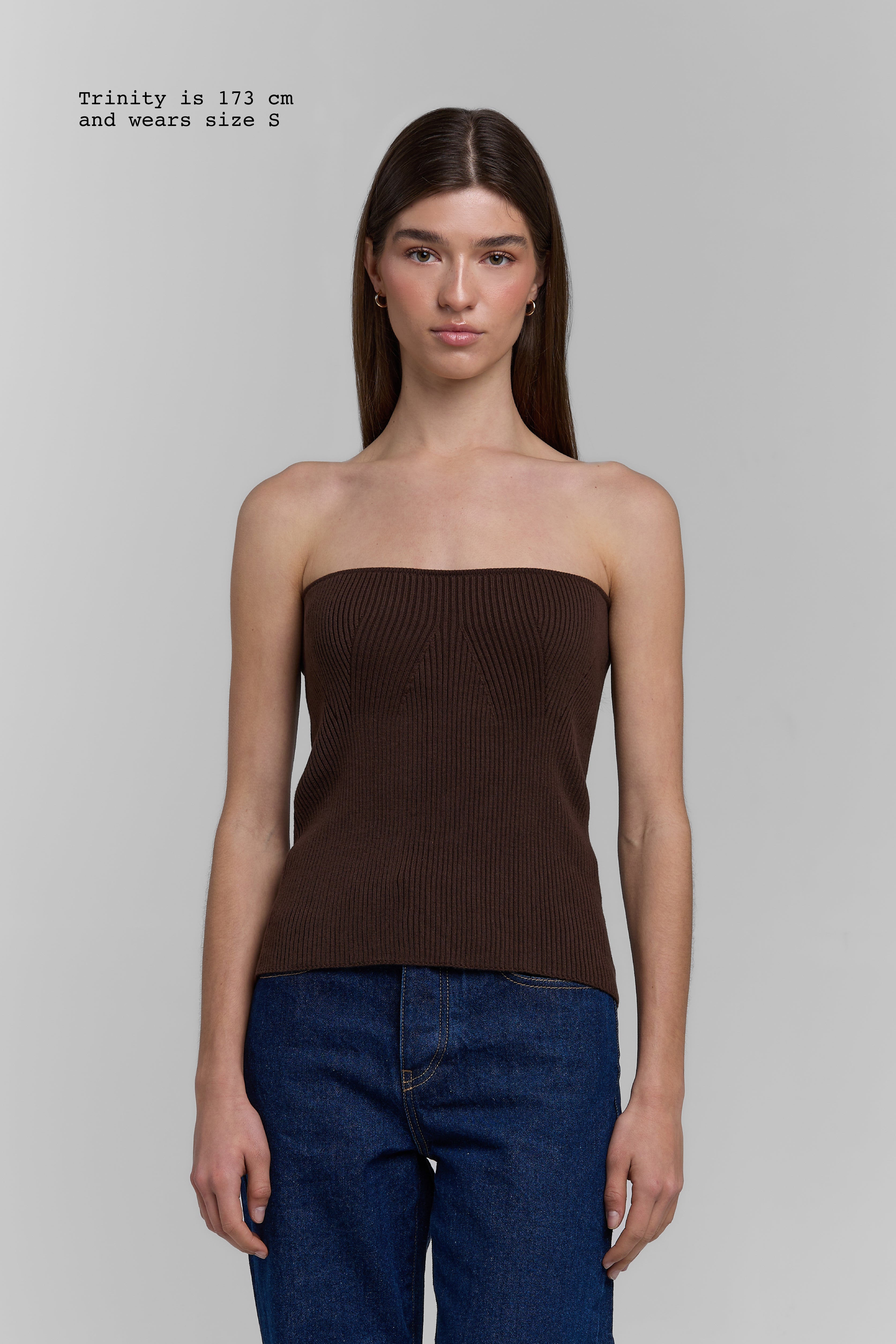KNIT TUBE TOP