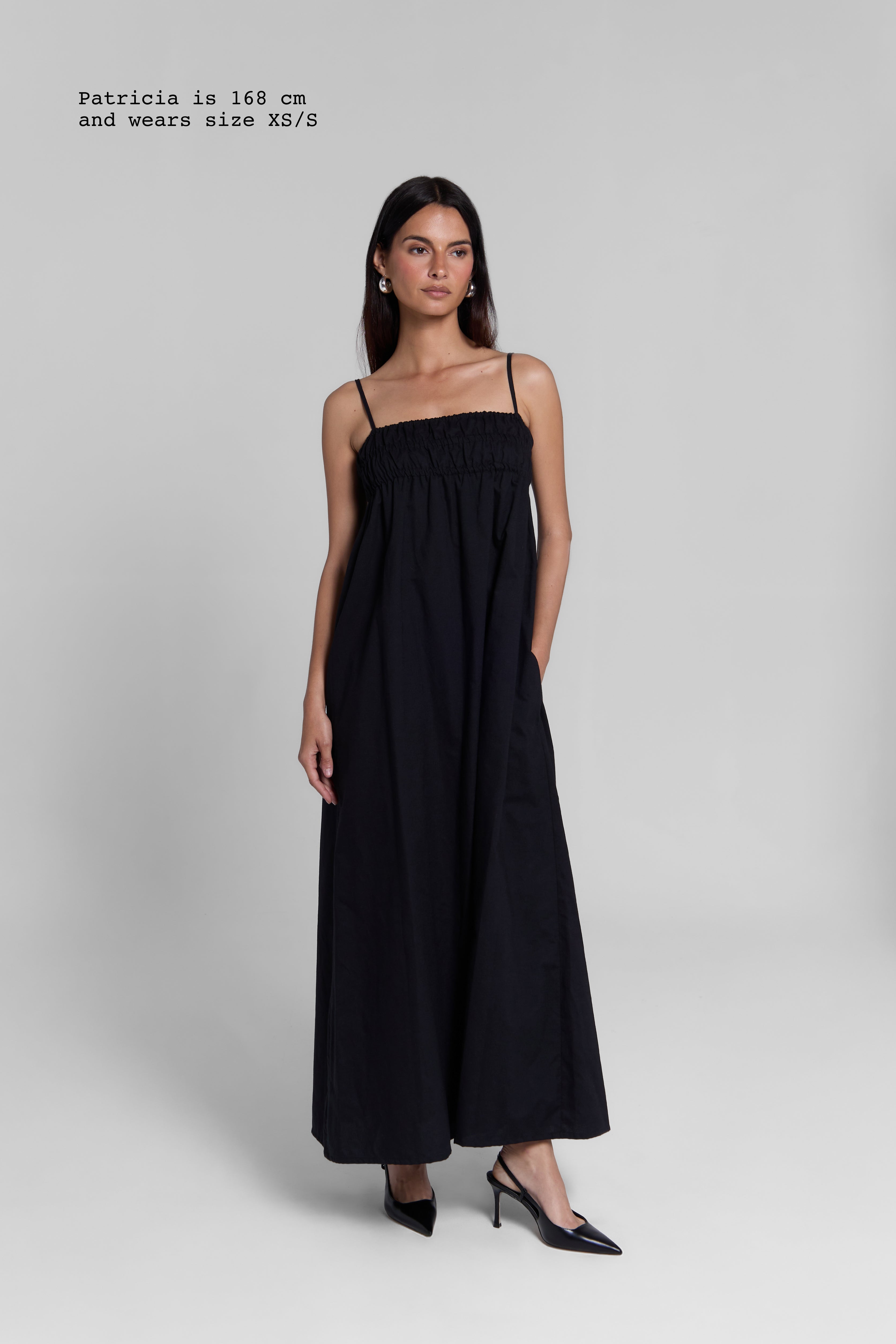 RUFFLED MAXI DRESS