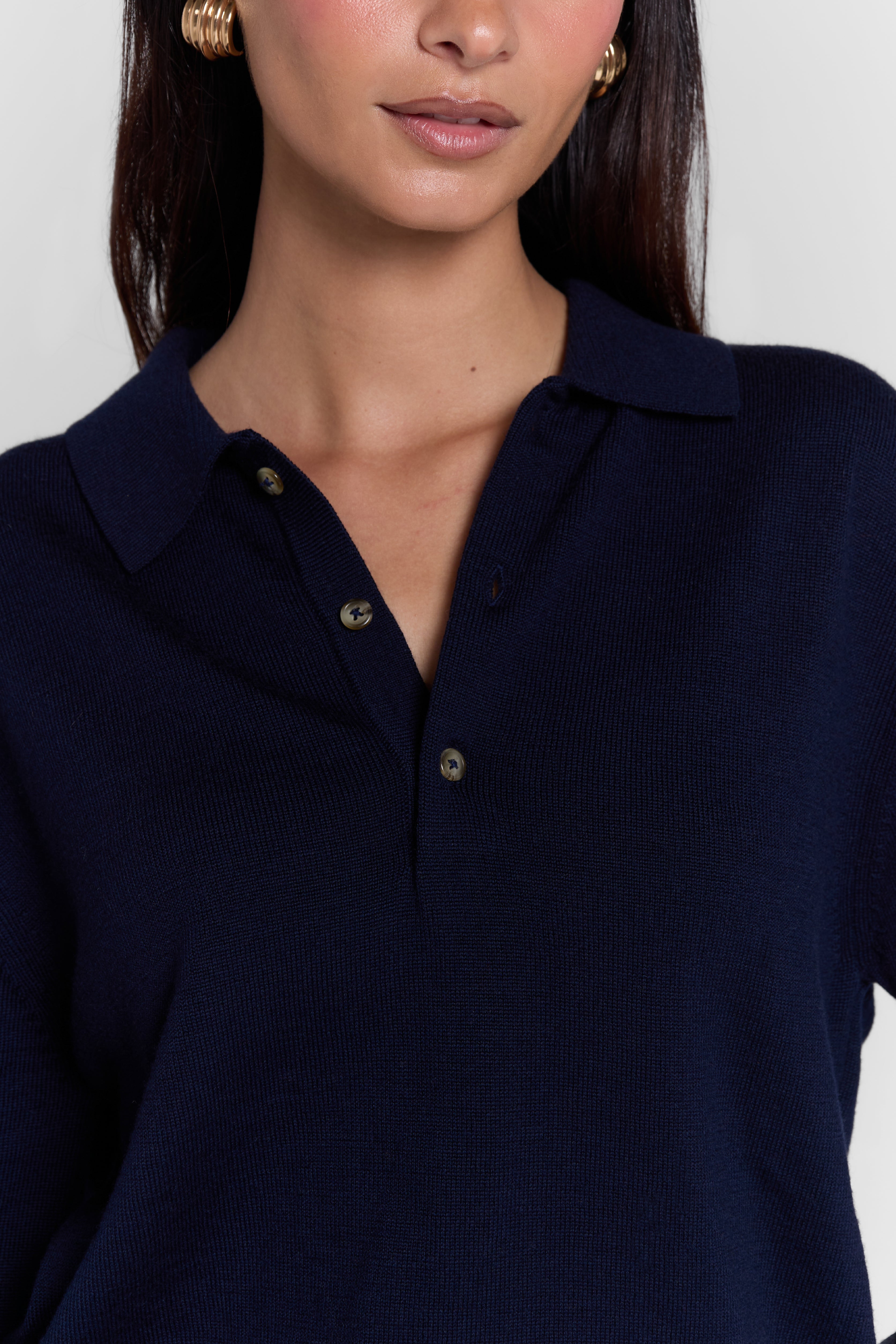 MERINO WOOL POLO