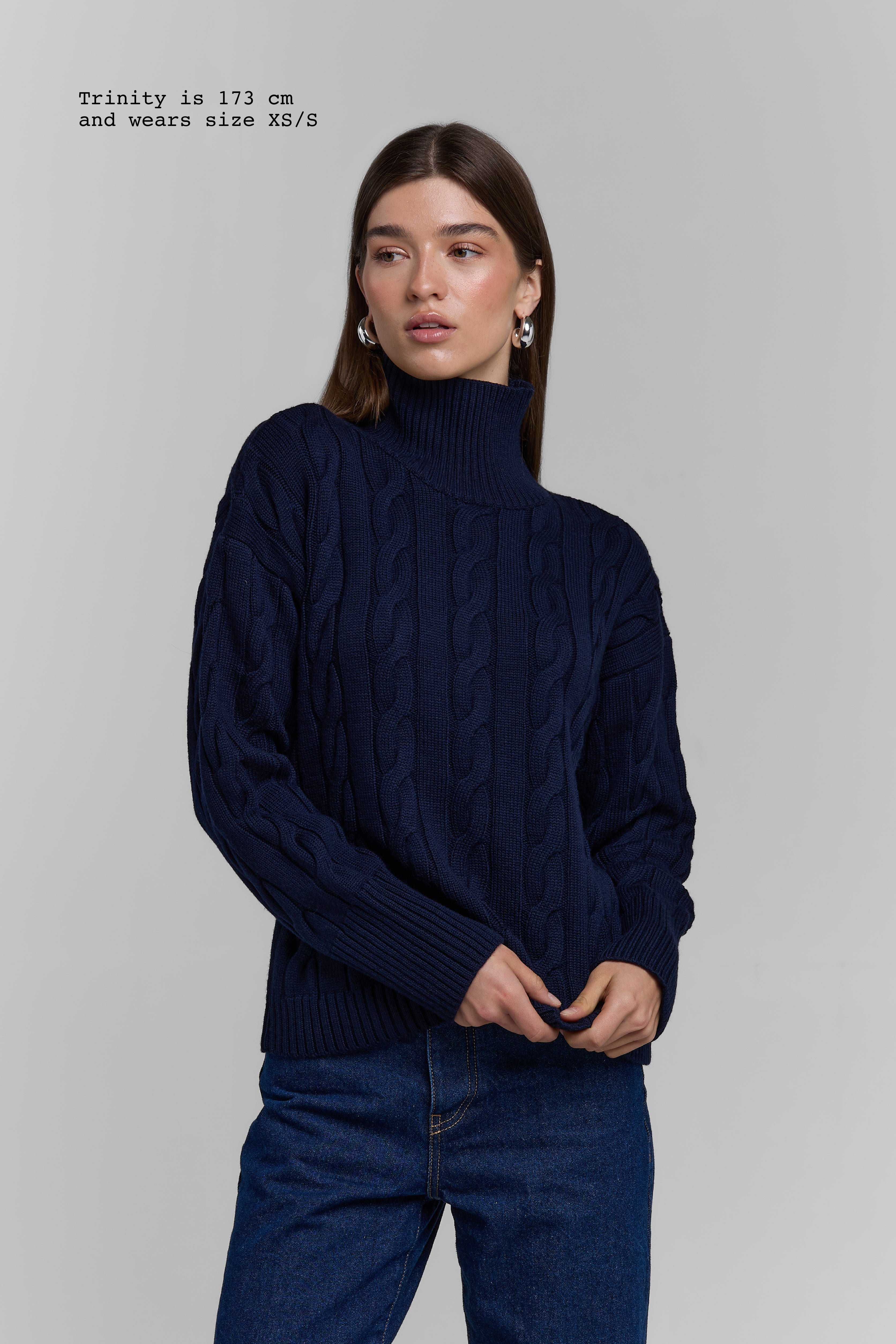 MERINO WOOL TURTLENECK SWEATER