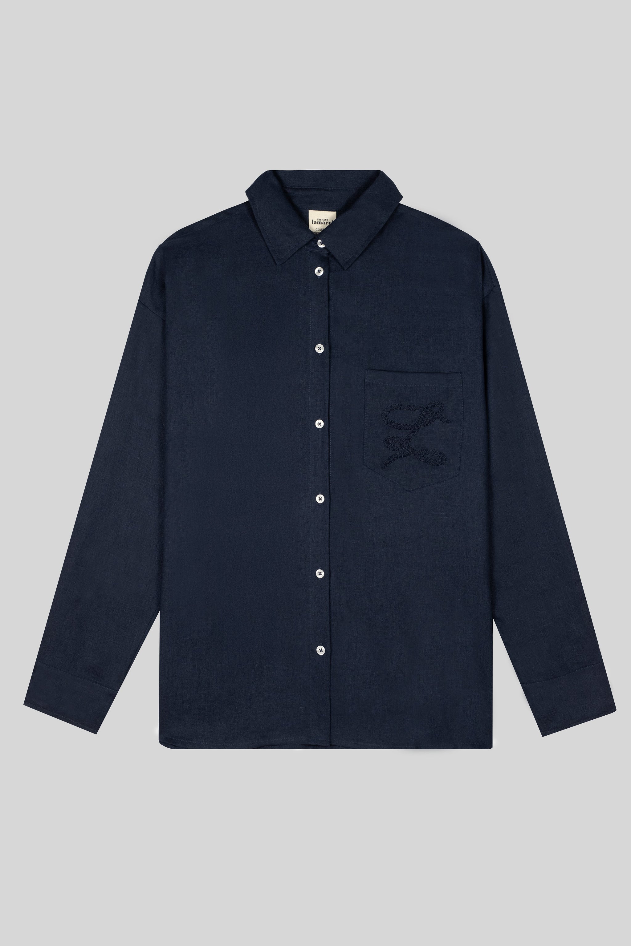 EMBROIDERED LINEN SHIRT