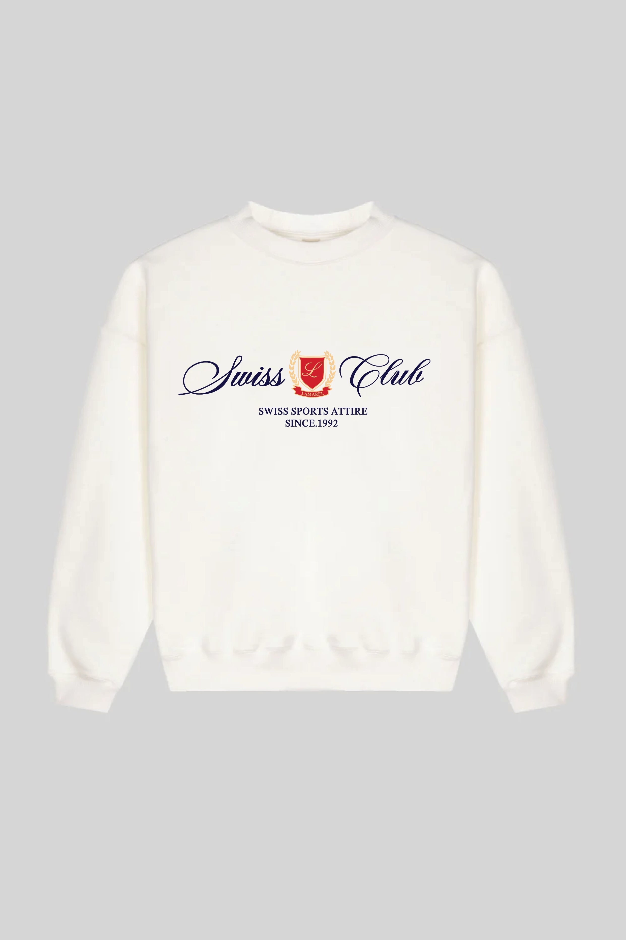 SWISS CLUB OVERSIZED SWEATER