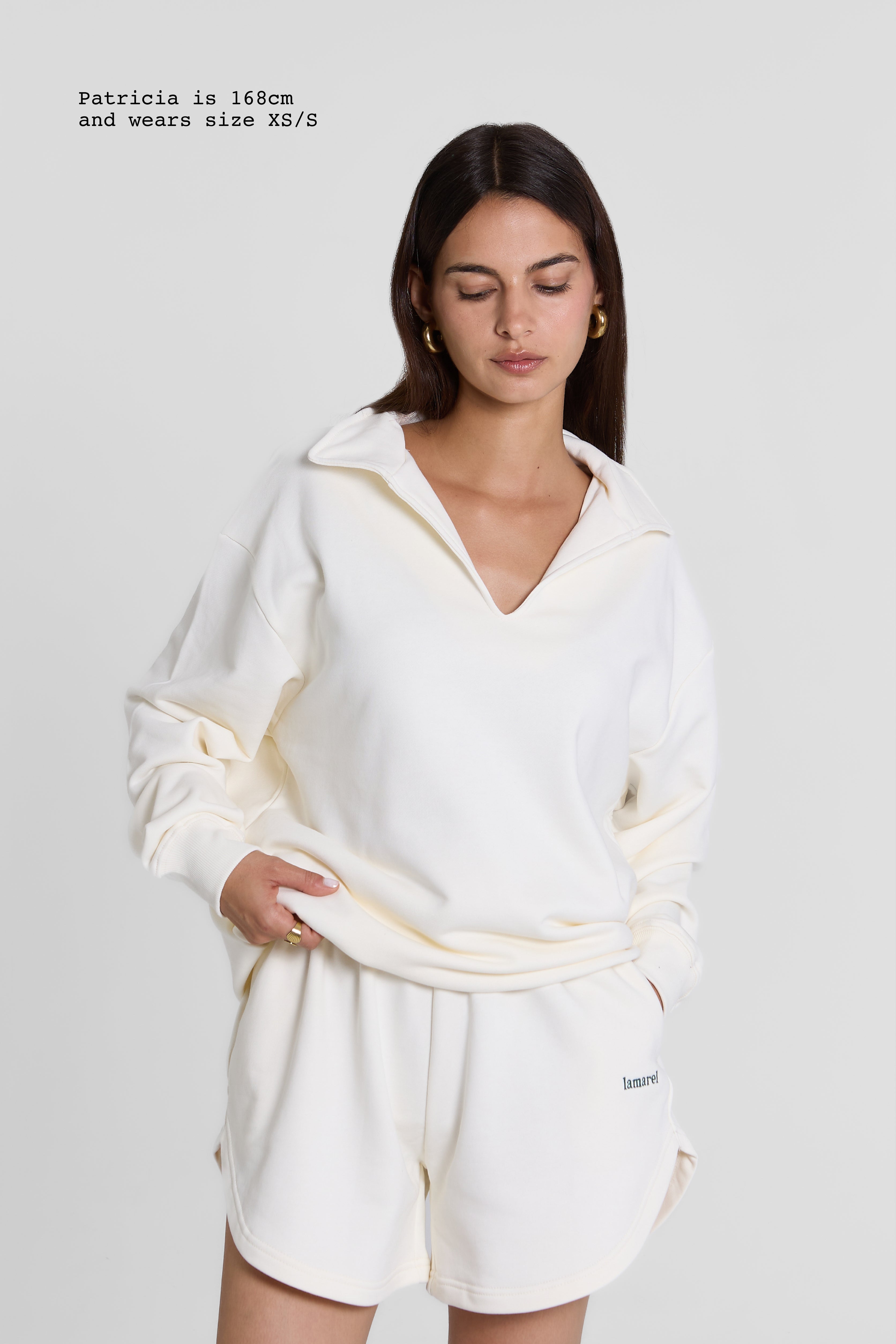 V-NECK SWEATER NO FLEECE