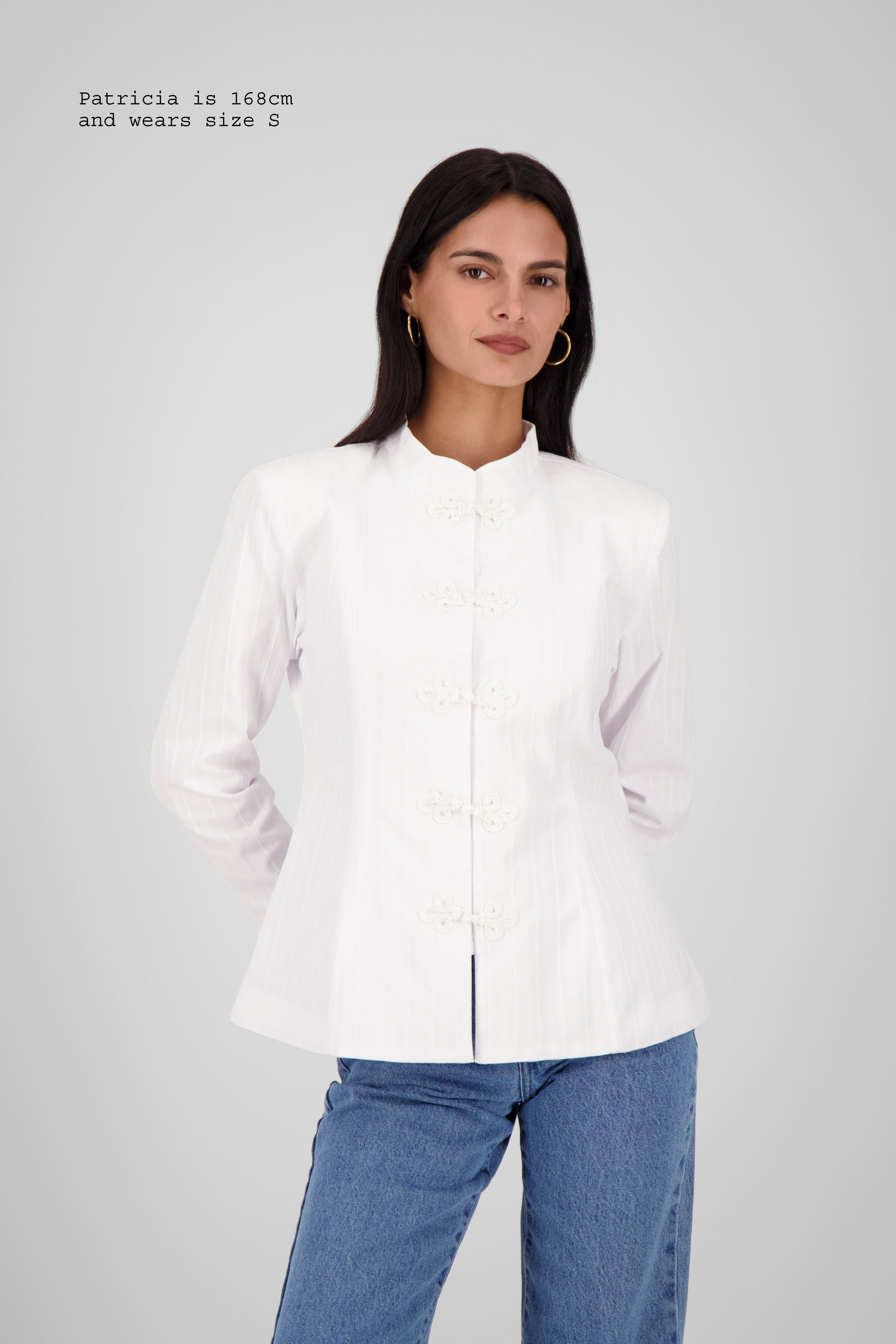 FITTED SHIRT WITH FASTENINGS
