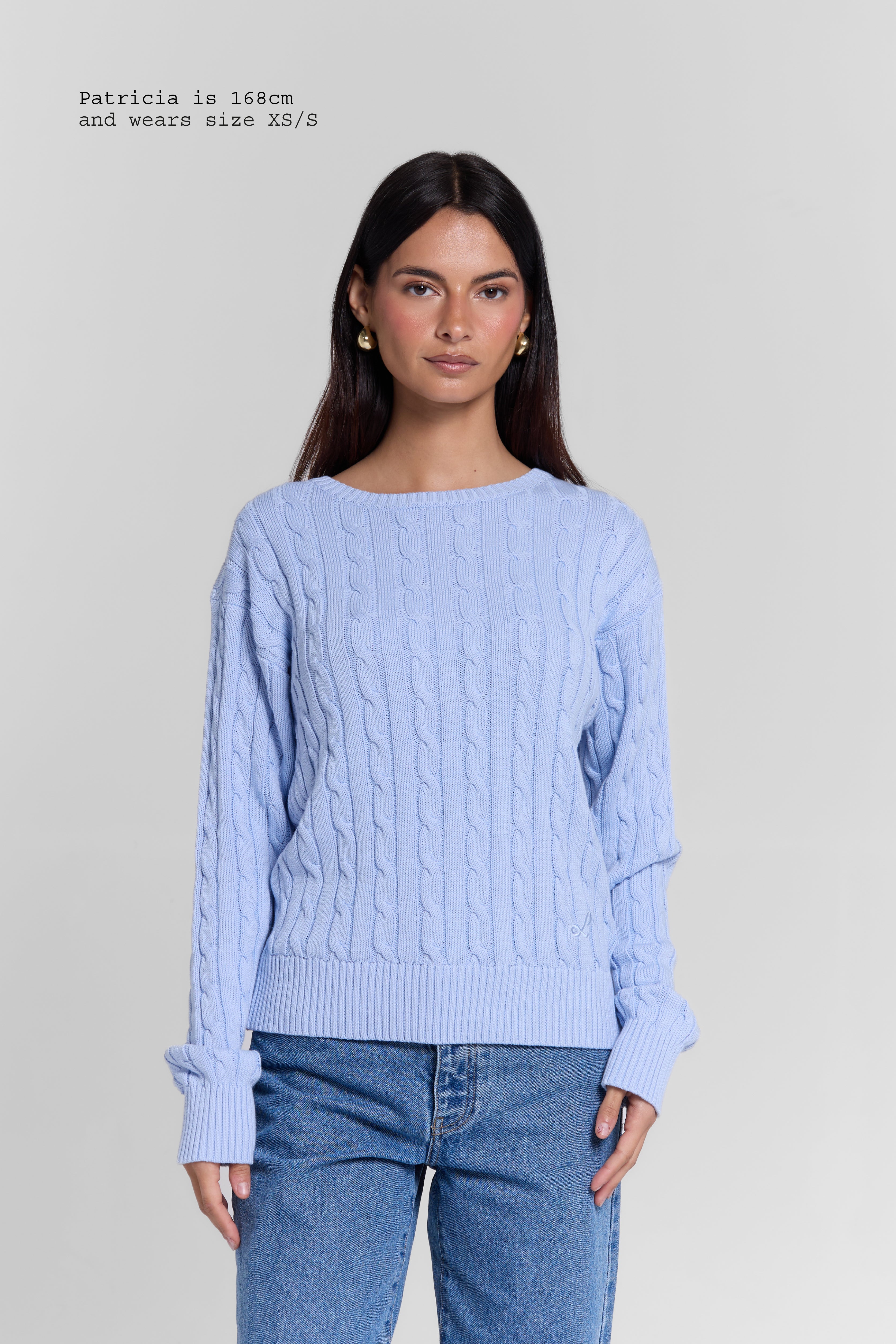 CABLE-KNIT SWEATER