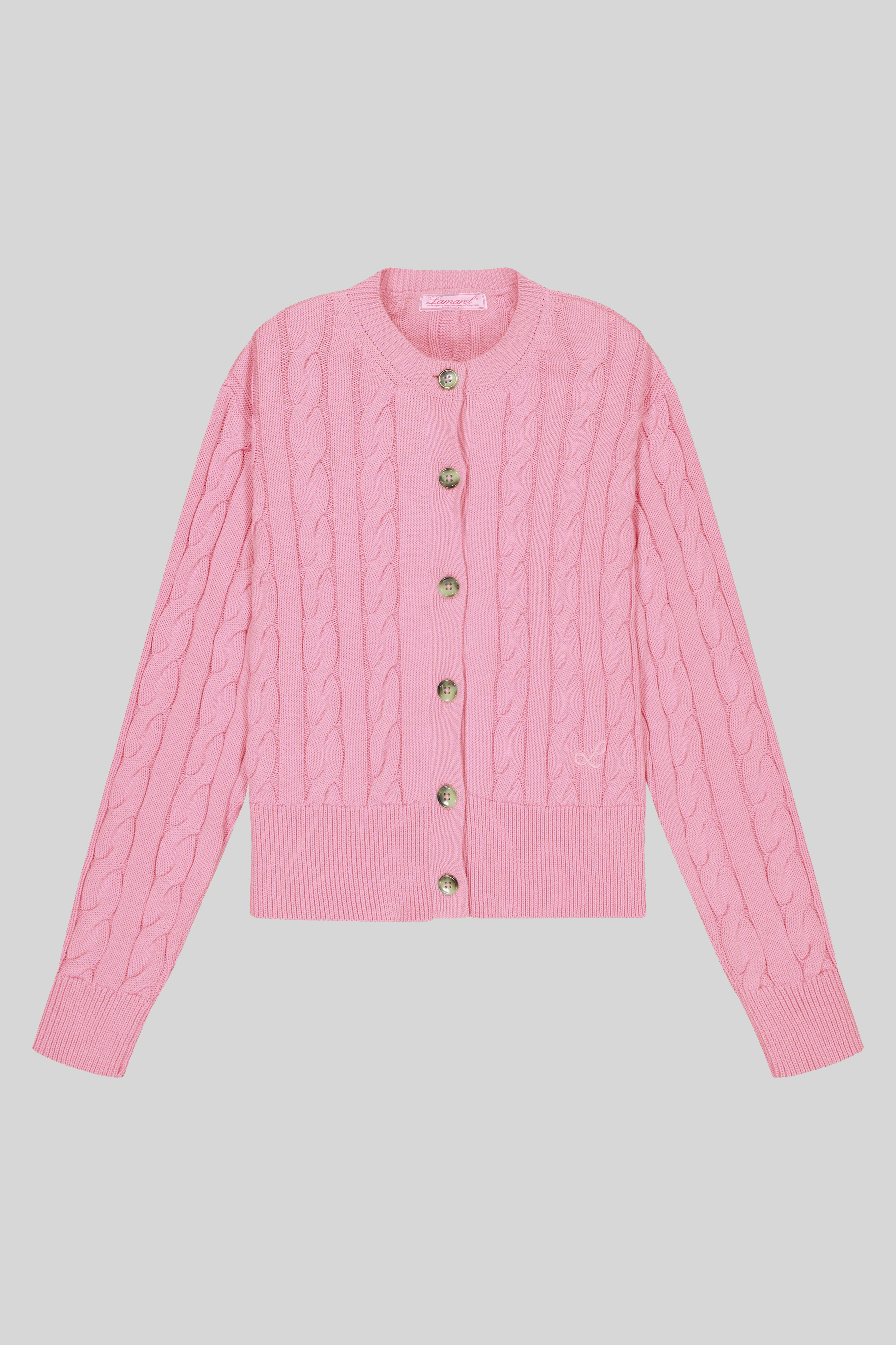 CABLE-KNIT CARDIGAN
