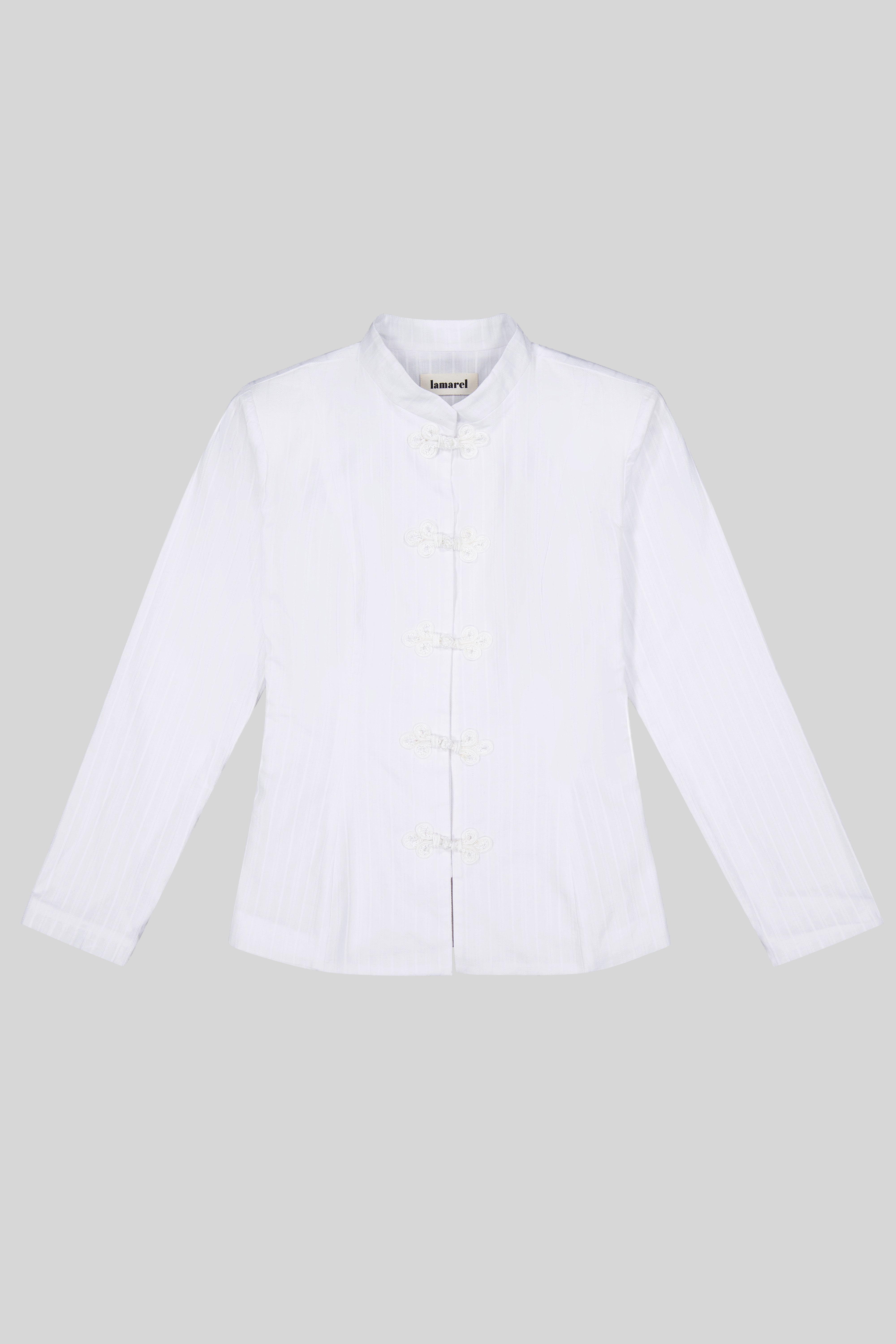 FITTED SHIRT WITH FASTENINGS