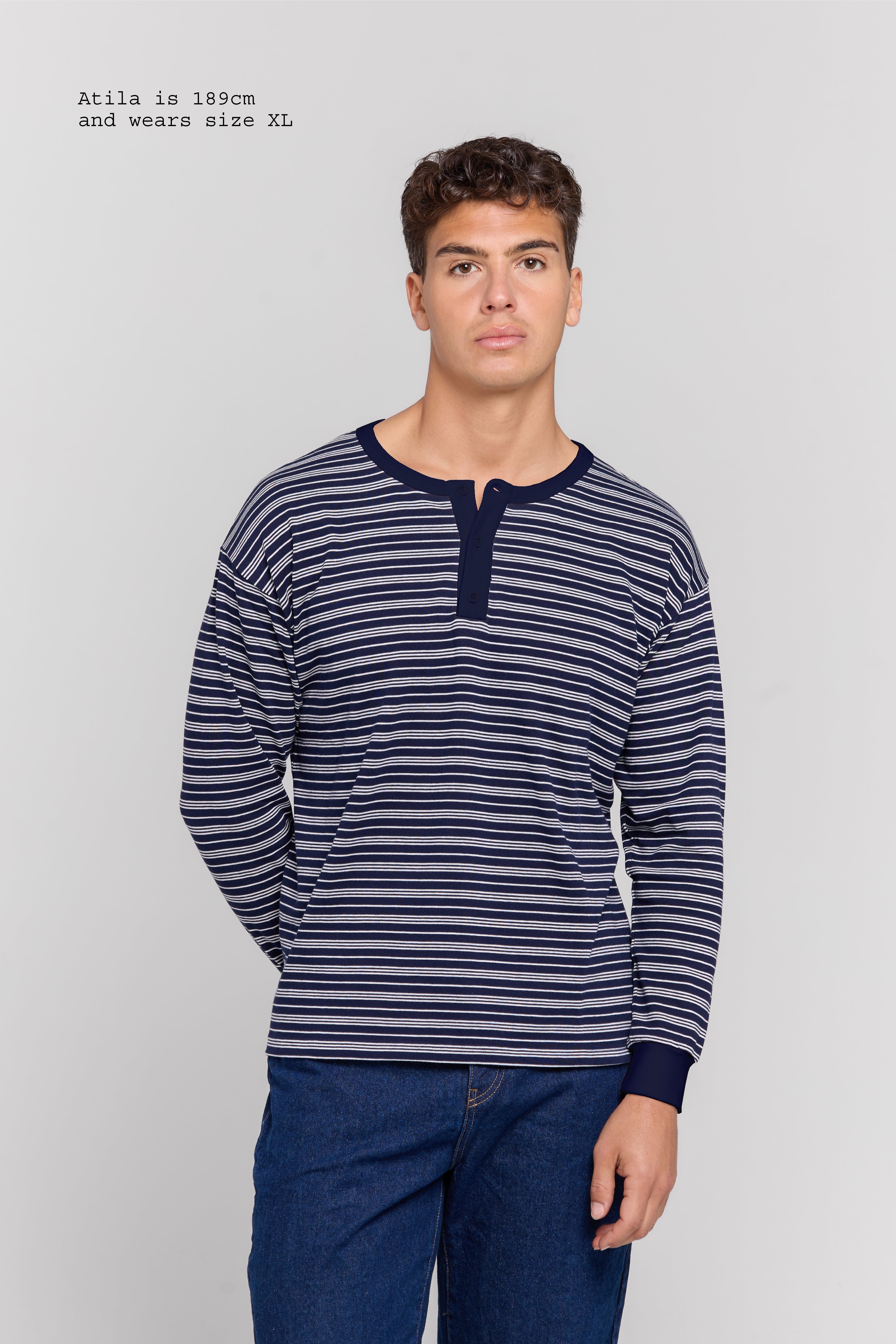 HENLEY LONG SLEEVE TOP MEN