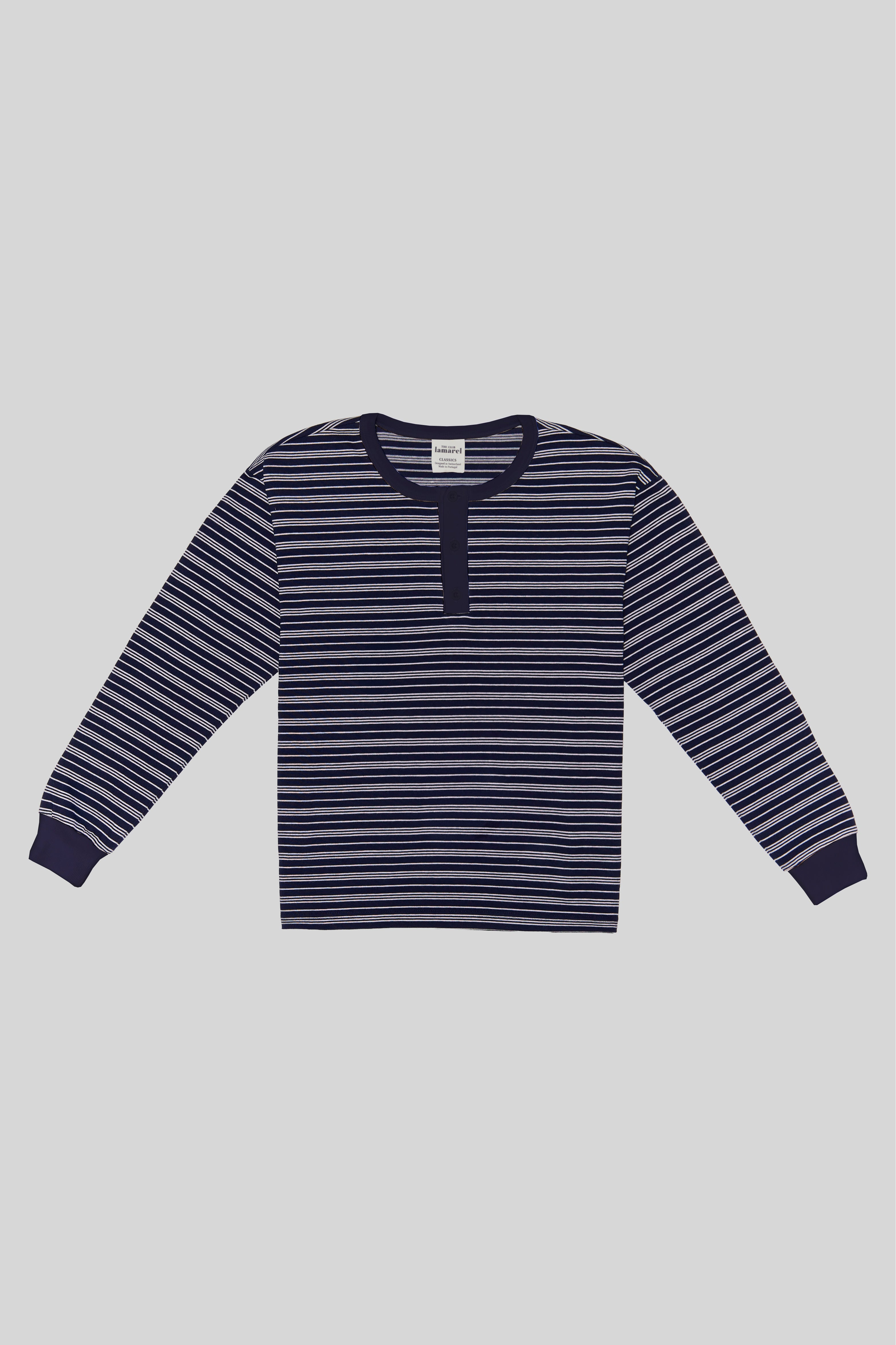 HENLEY LONG SLEEVE TOP