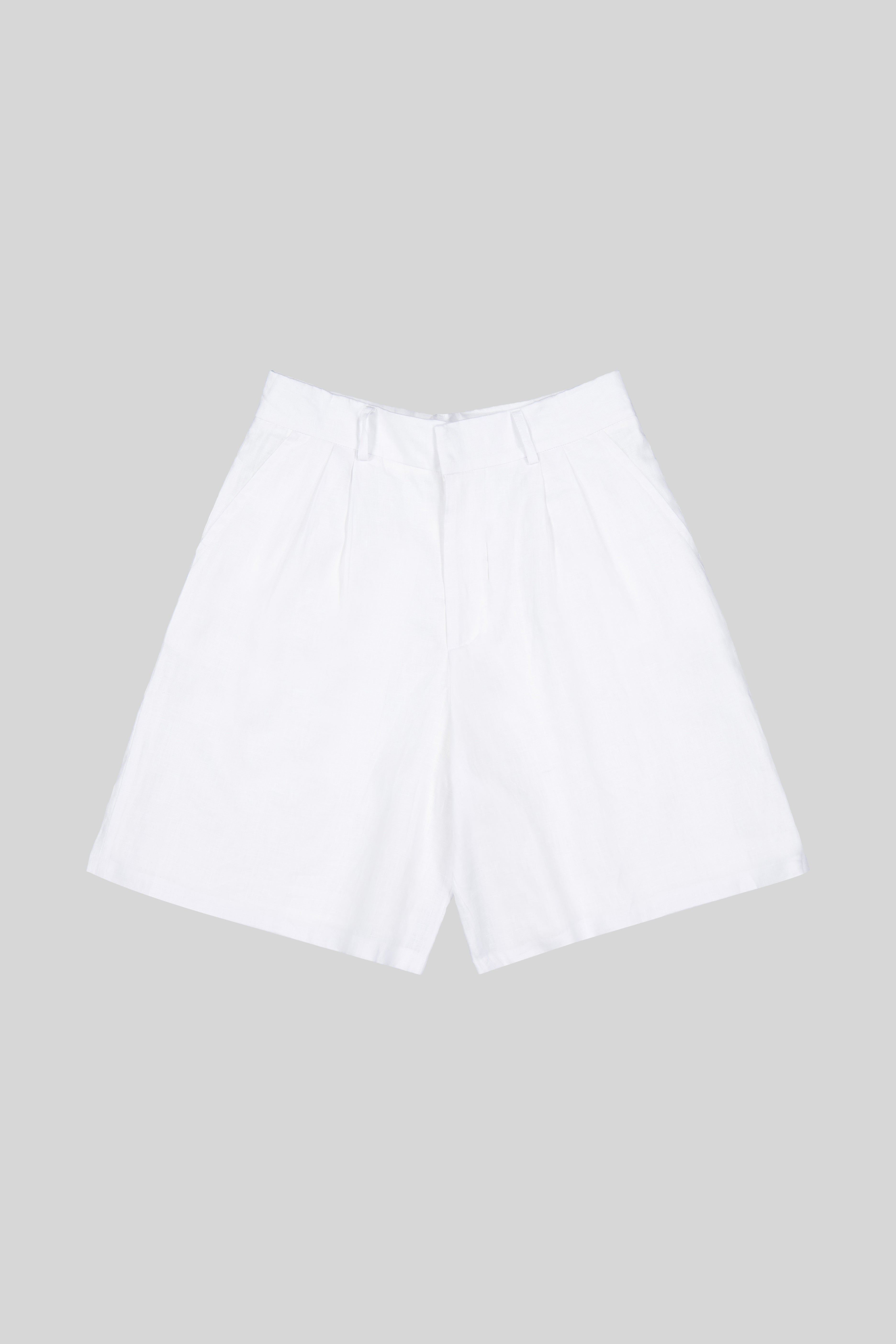 LINEN TAILORED SHORTS