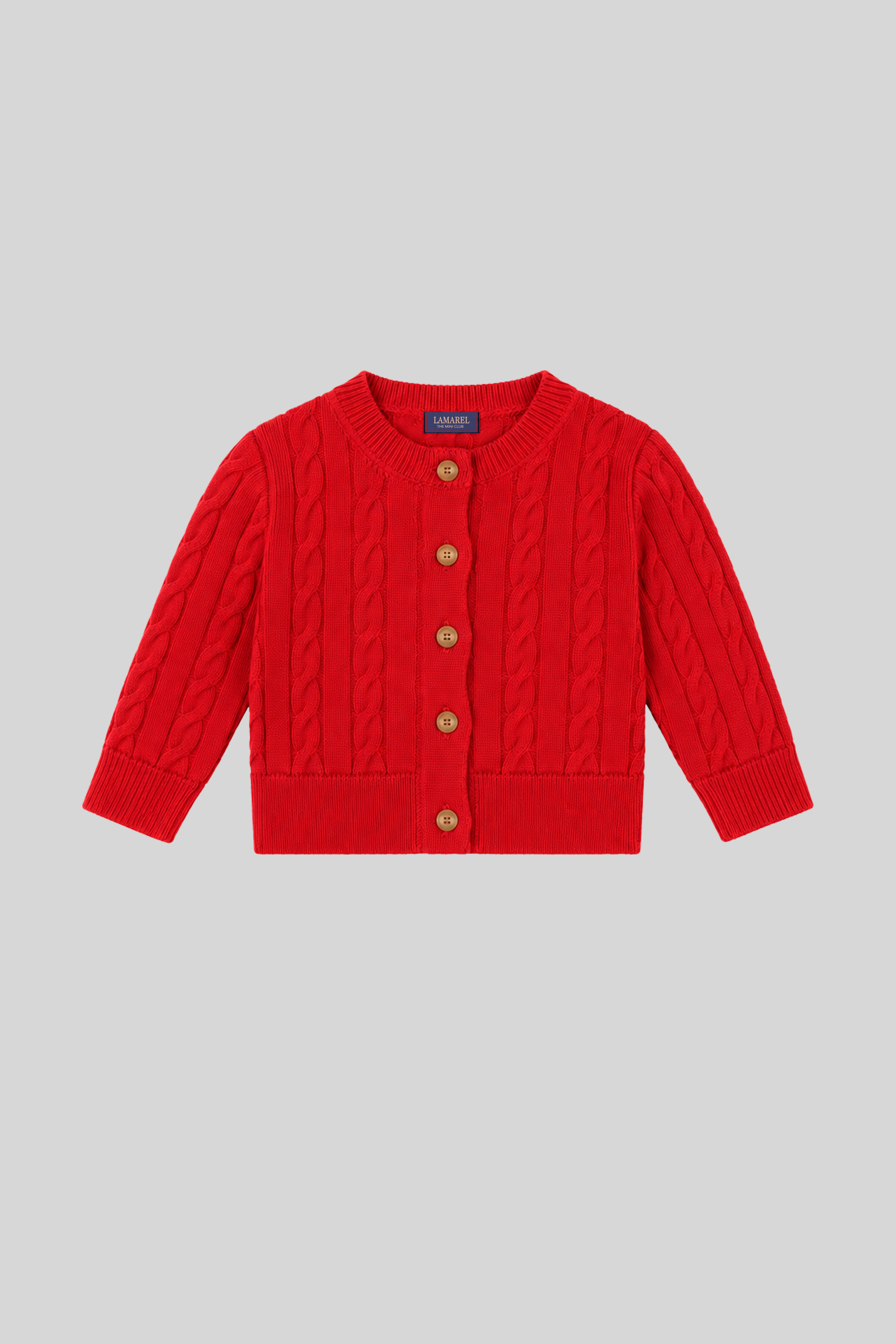 MINI CABLE-KNIT CARDIGAN