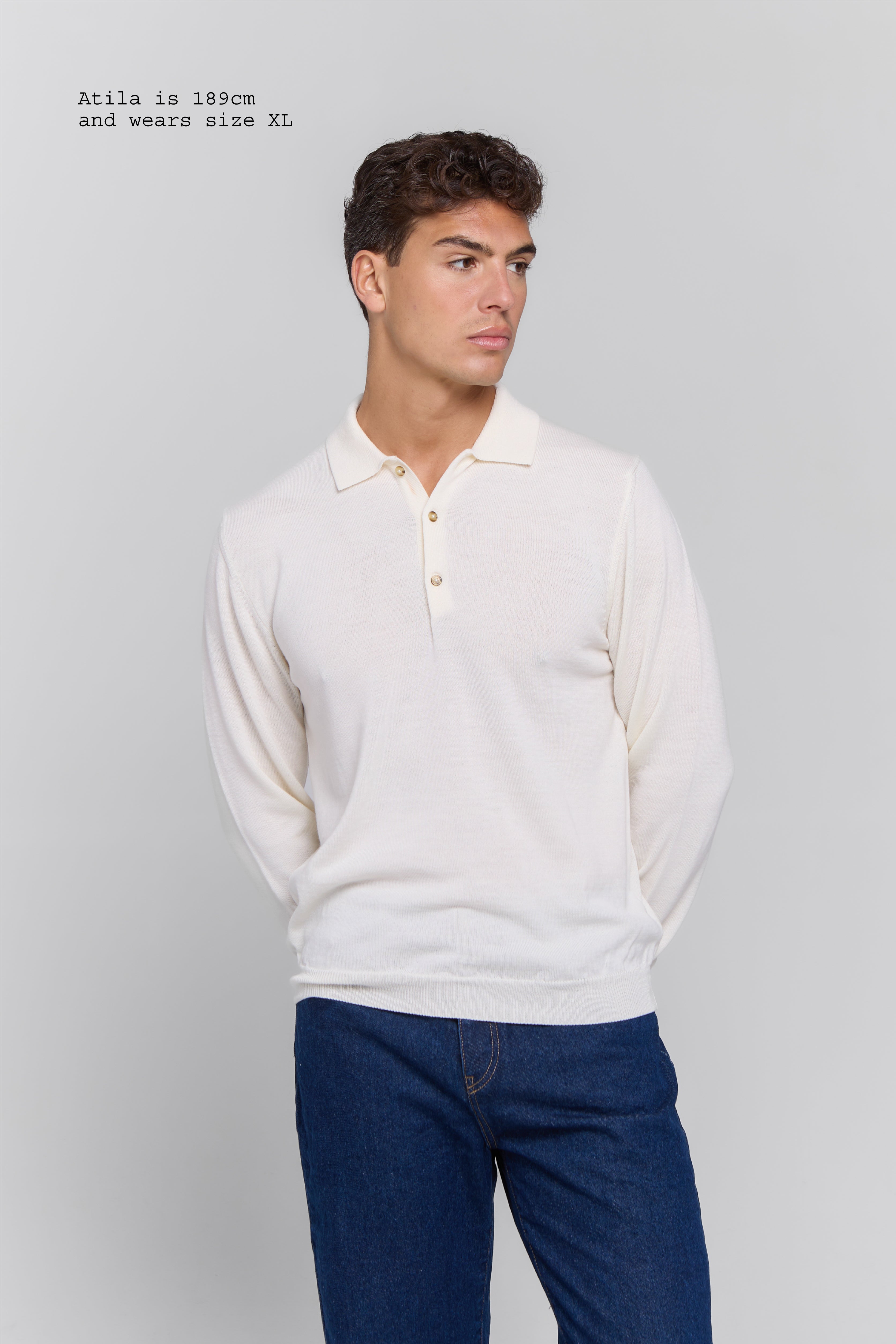 MERINO WOOL POLO MEN