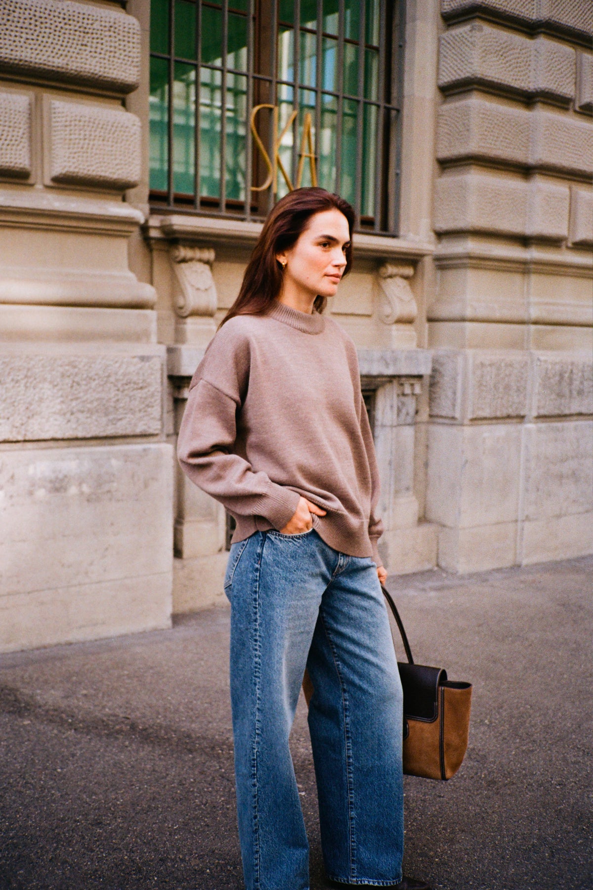 MERINO WOOL SLOUCHY SWEATER