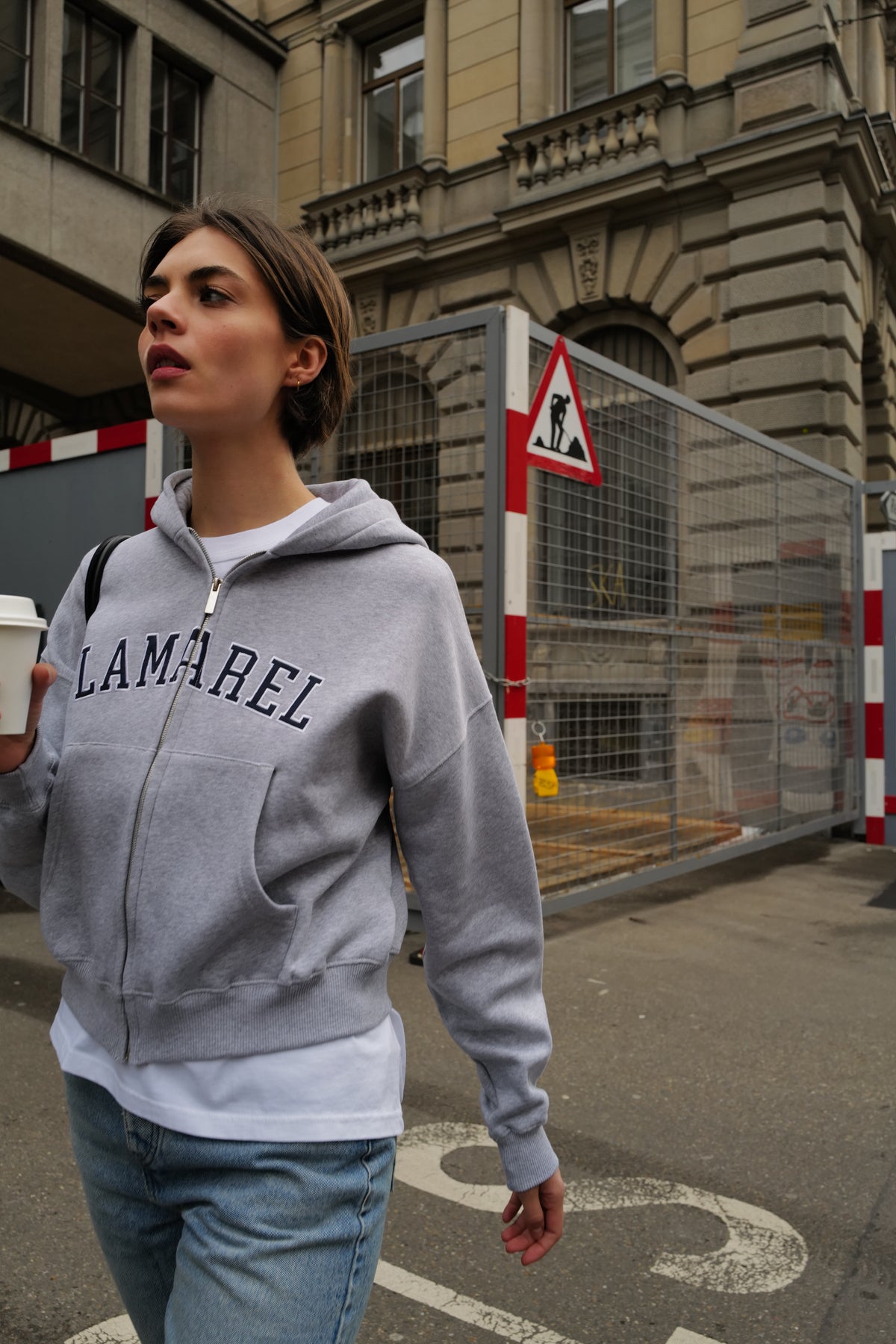 ZIP CROPPED HOODIE