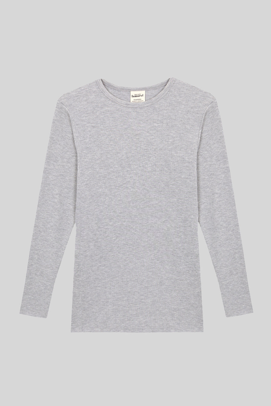 RIBBED LONG SLEEVE TOP