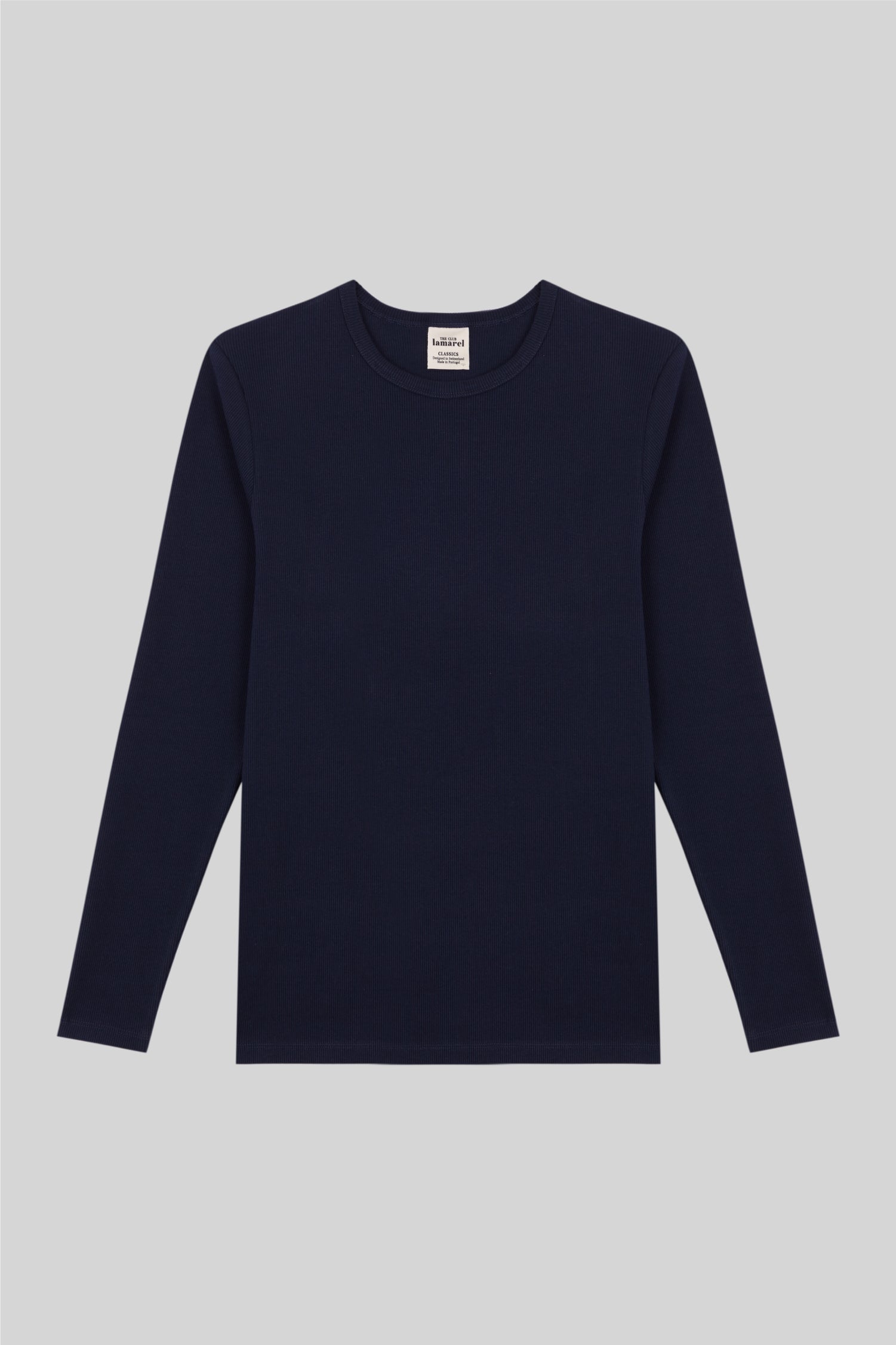 RIBBED LONG SLEEVE TOP