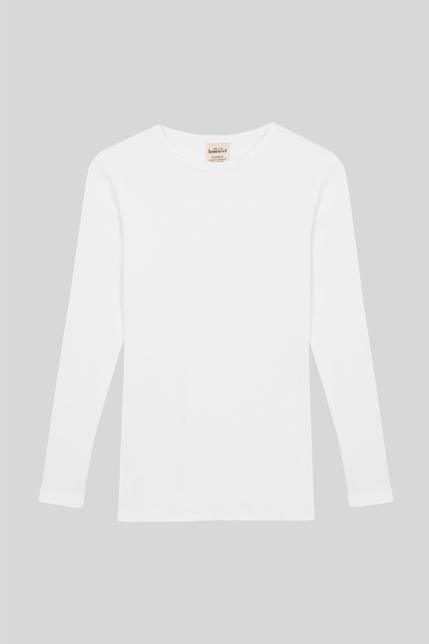 RIBBED LONG SLEEVE TOP