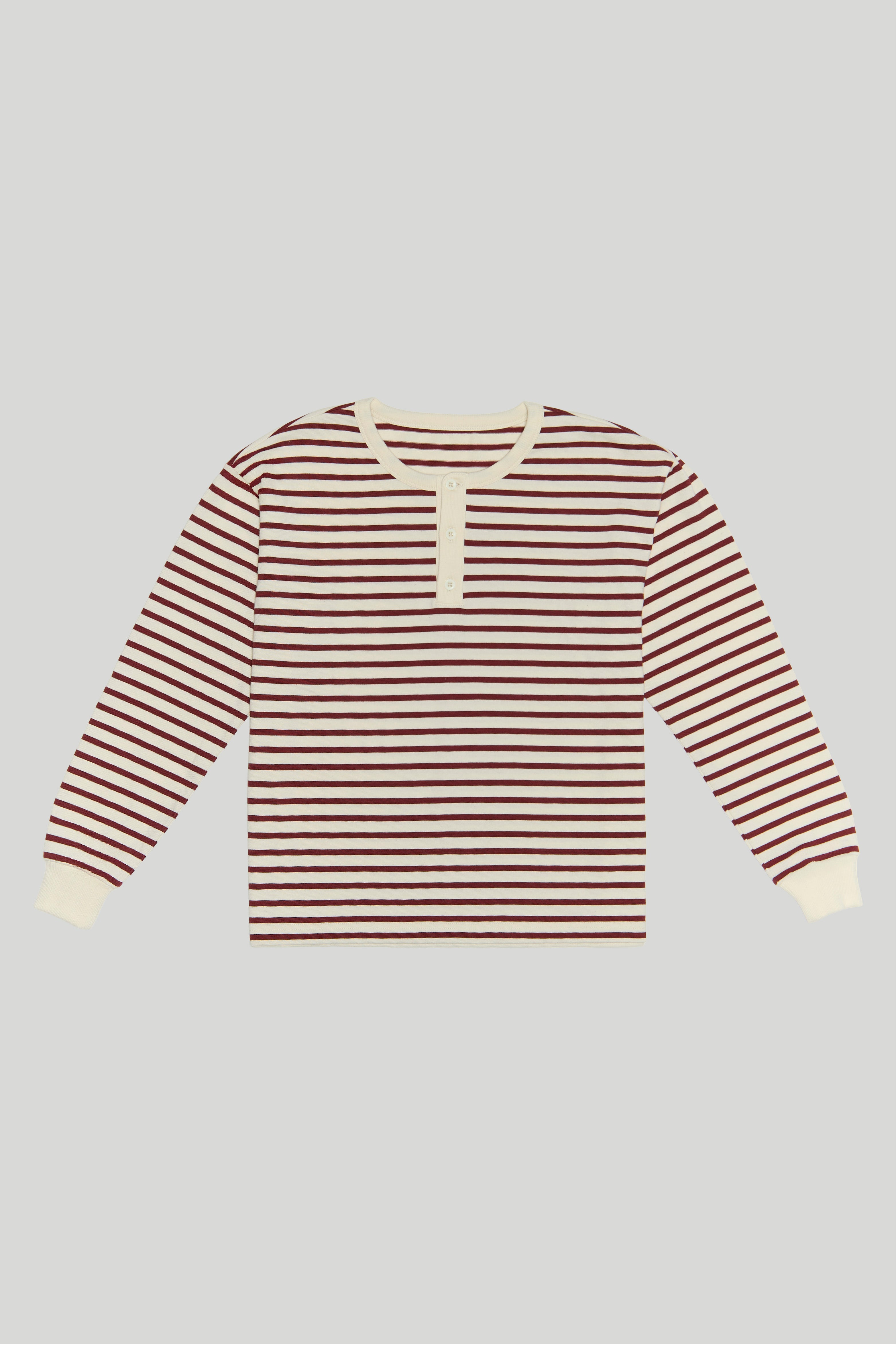 MINI HENLEY LONG SLEEVE TOP