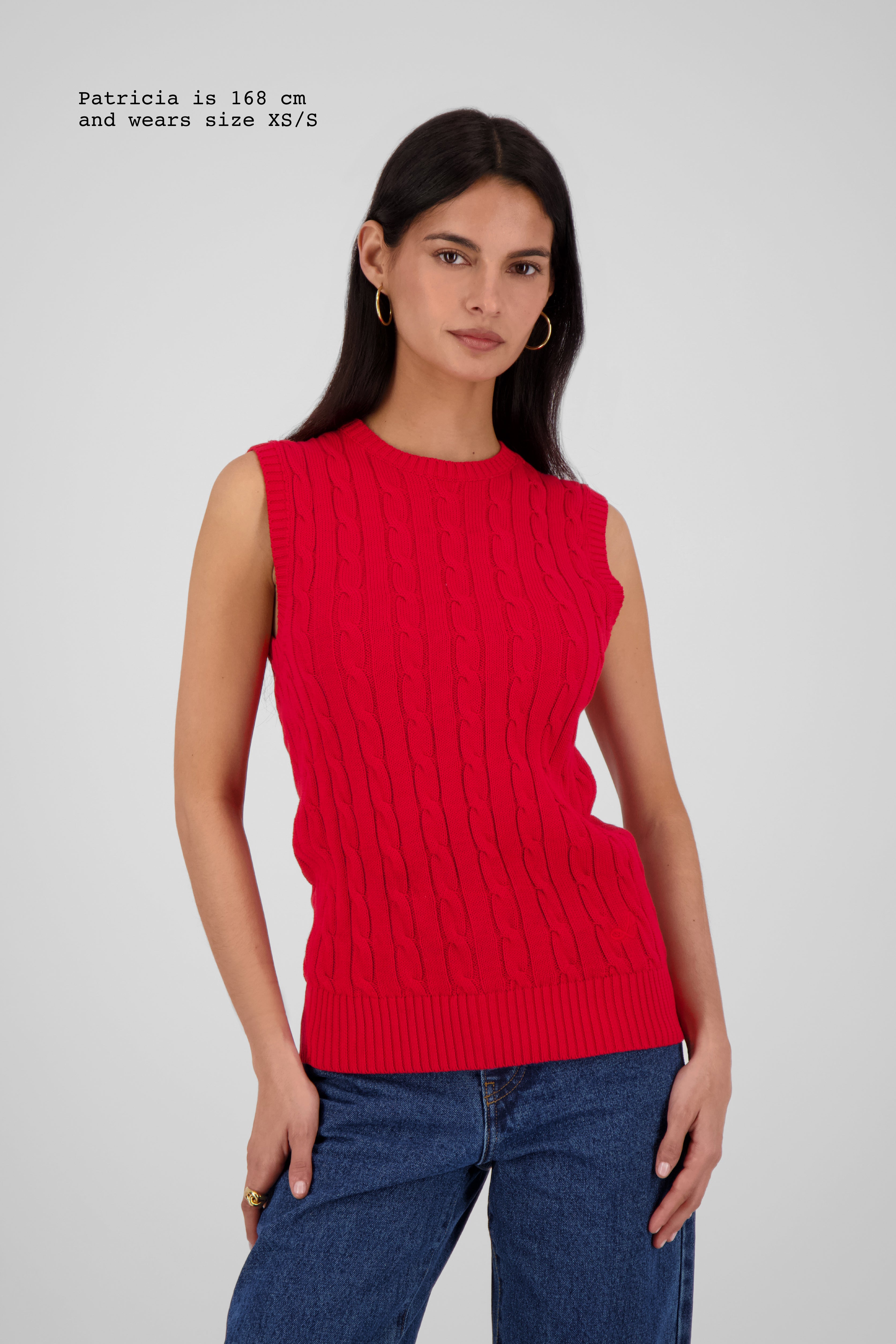 CABLE-KNIT TOP