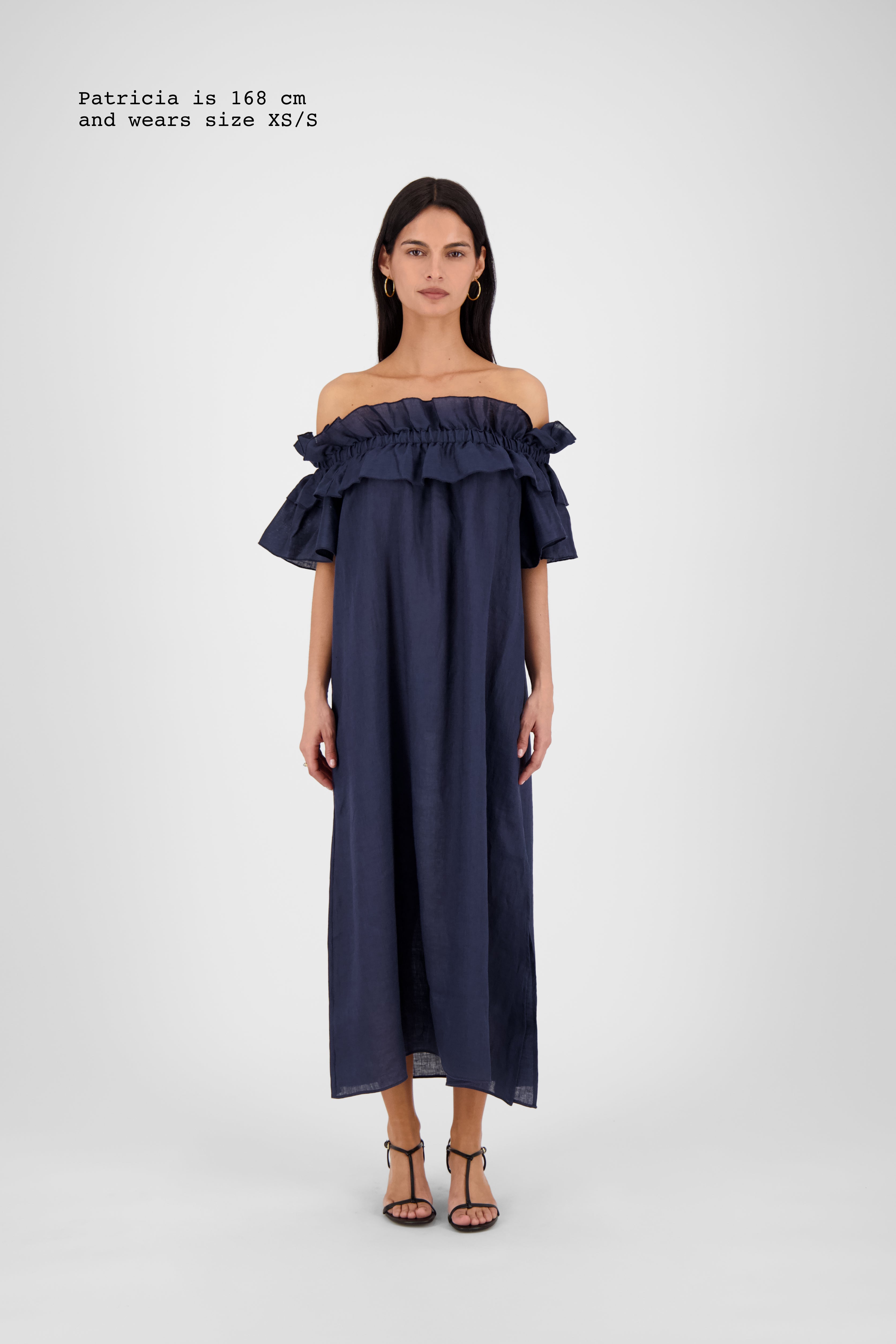 OFF-SHOULDER RUFFLE DRESS