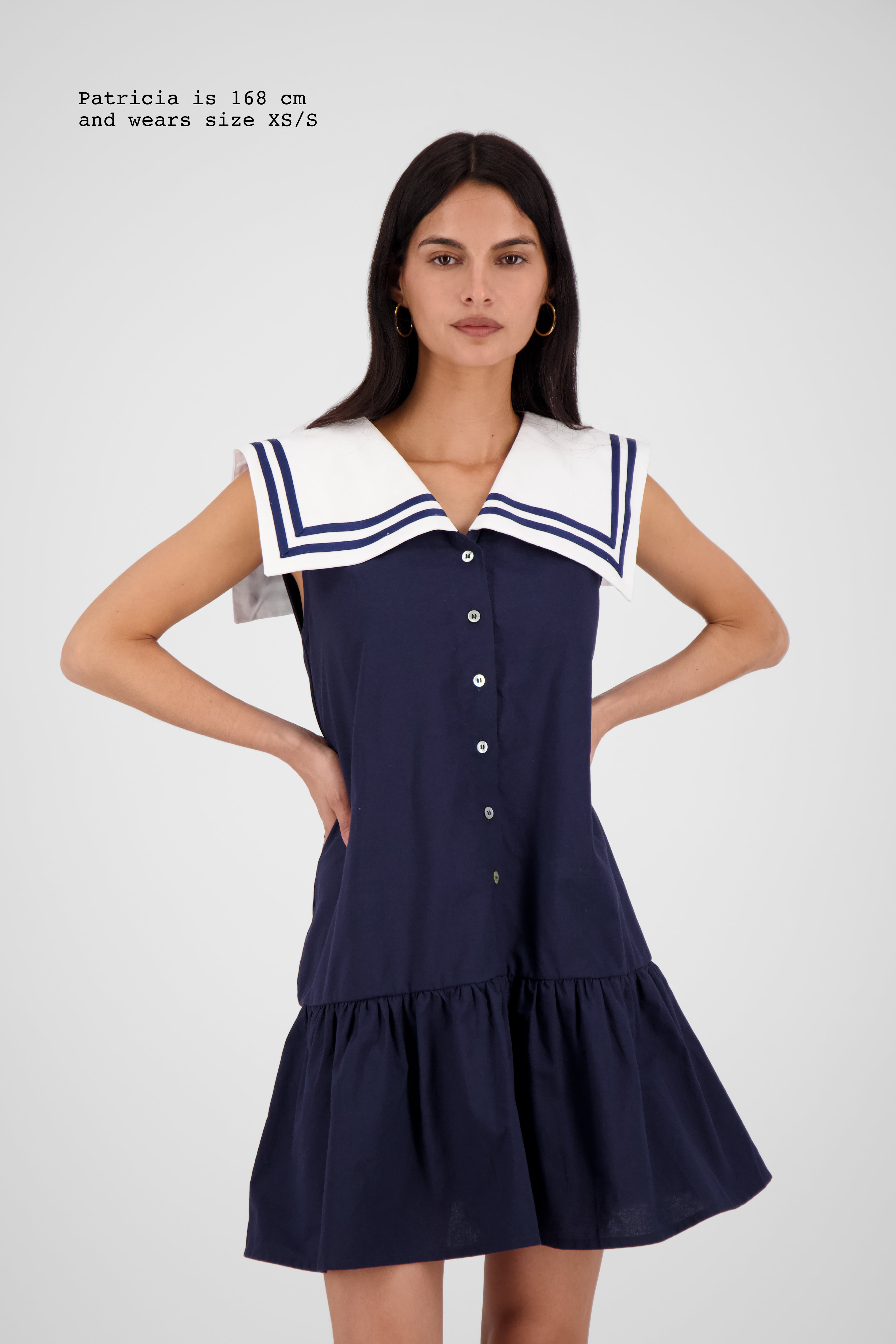 COLLAR MINI DRESS
