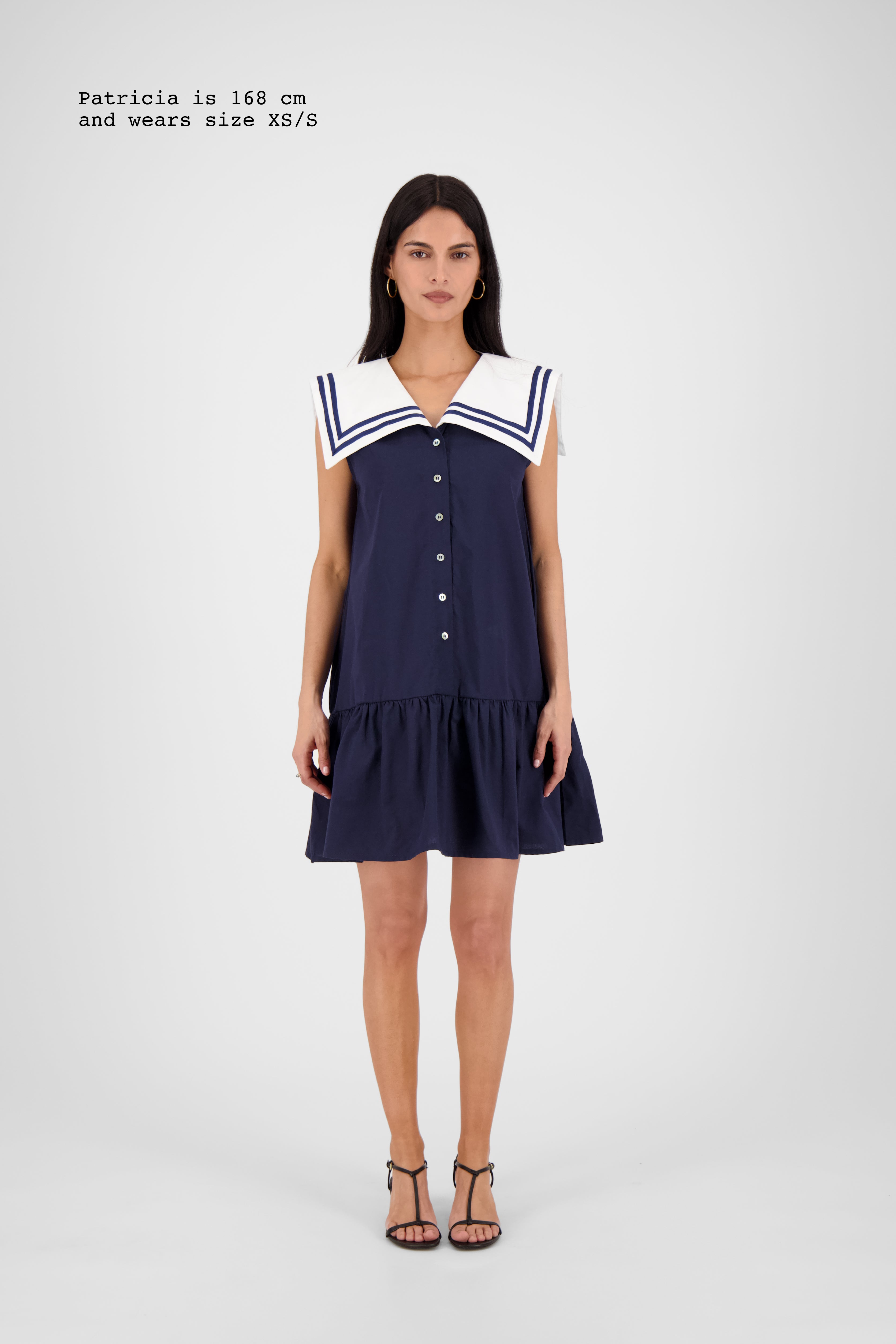 COLLAR MINI DRESS