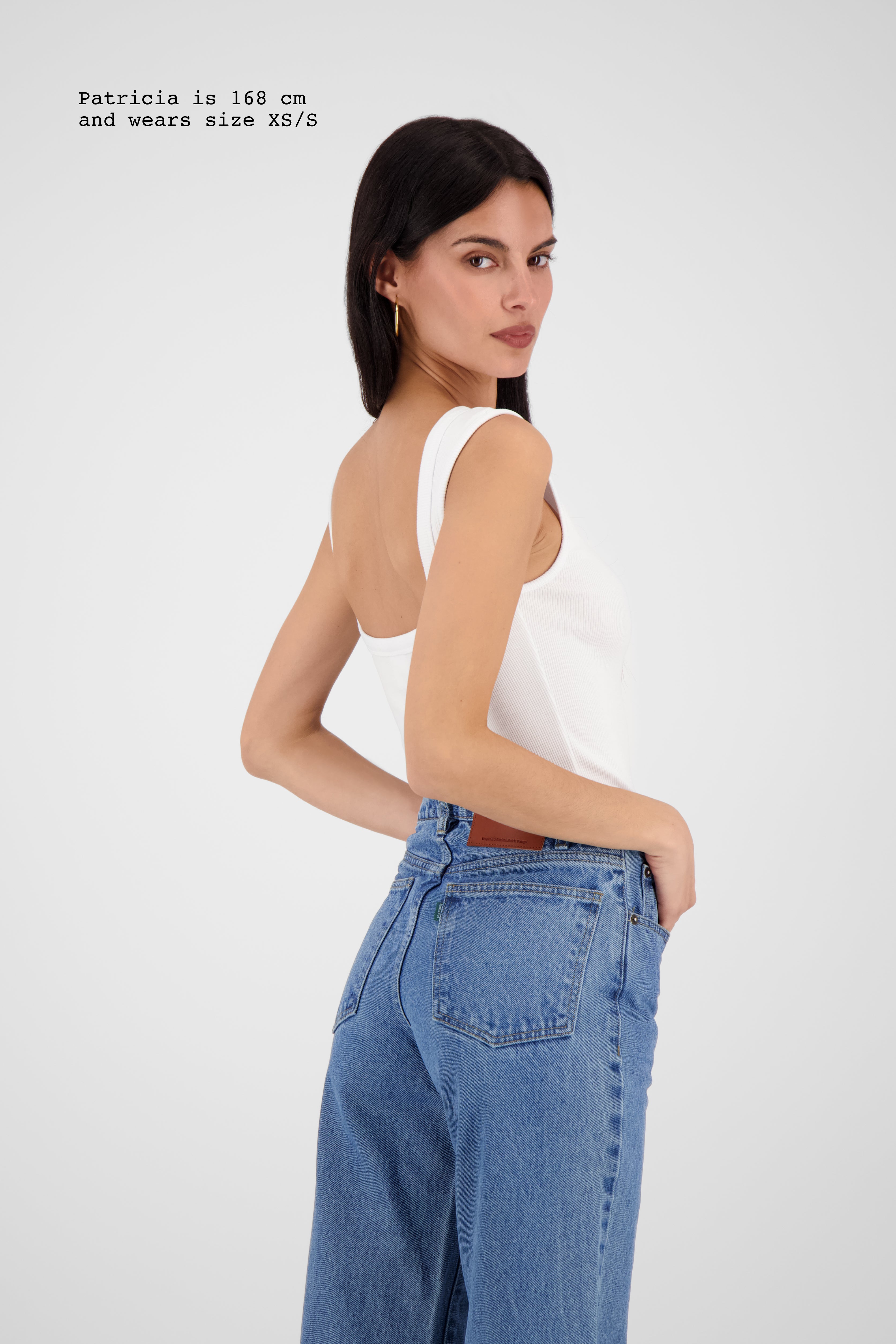 RIBBED OPEN BACK TOP