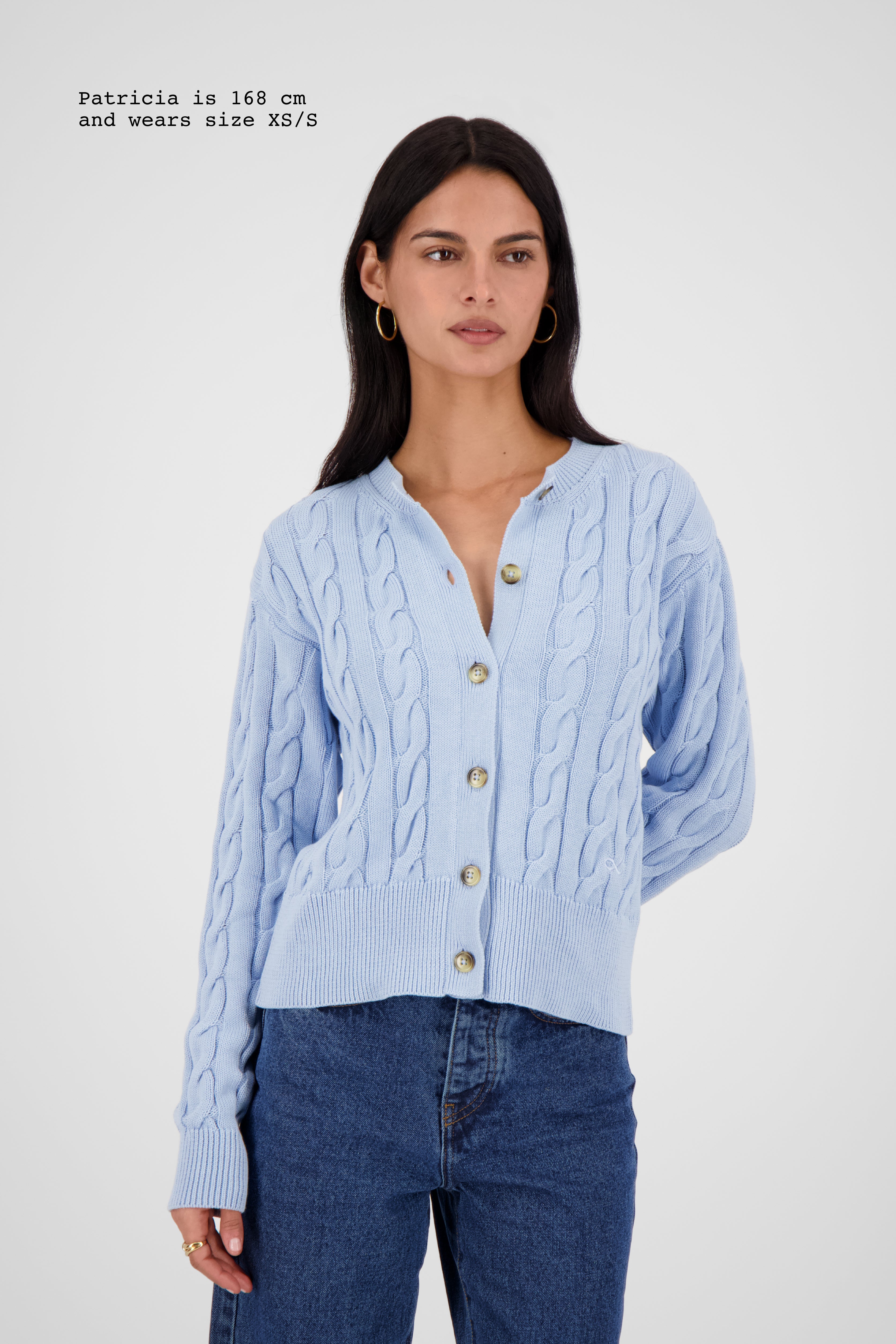 CABLE-KNIT CARDIGAN