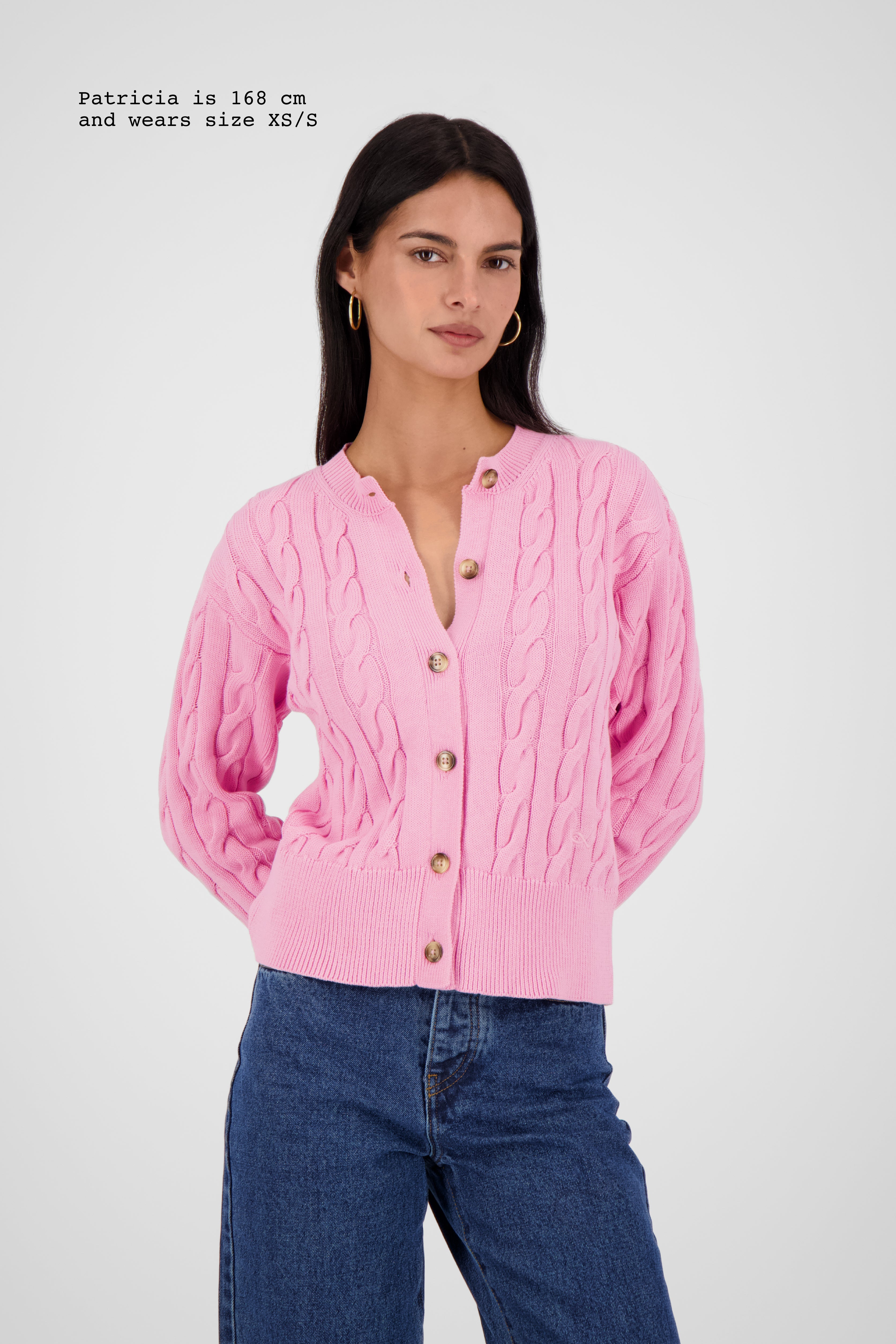 CABLE-KNIT CARDIGAN