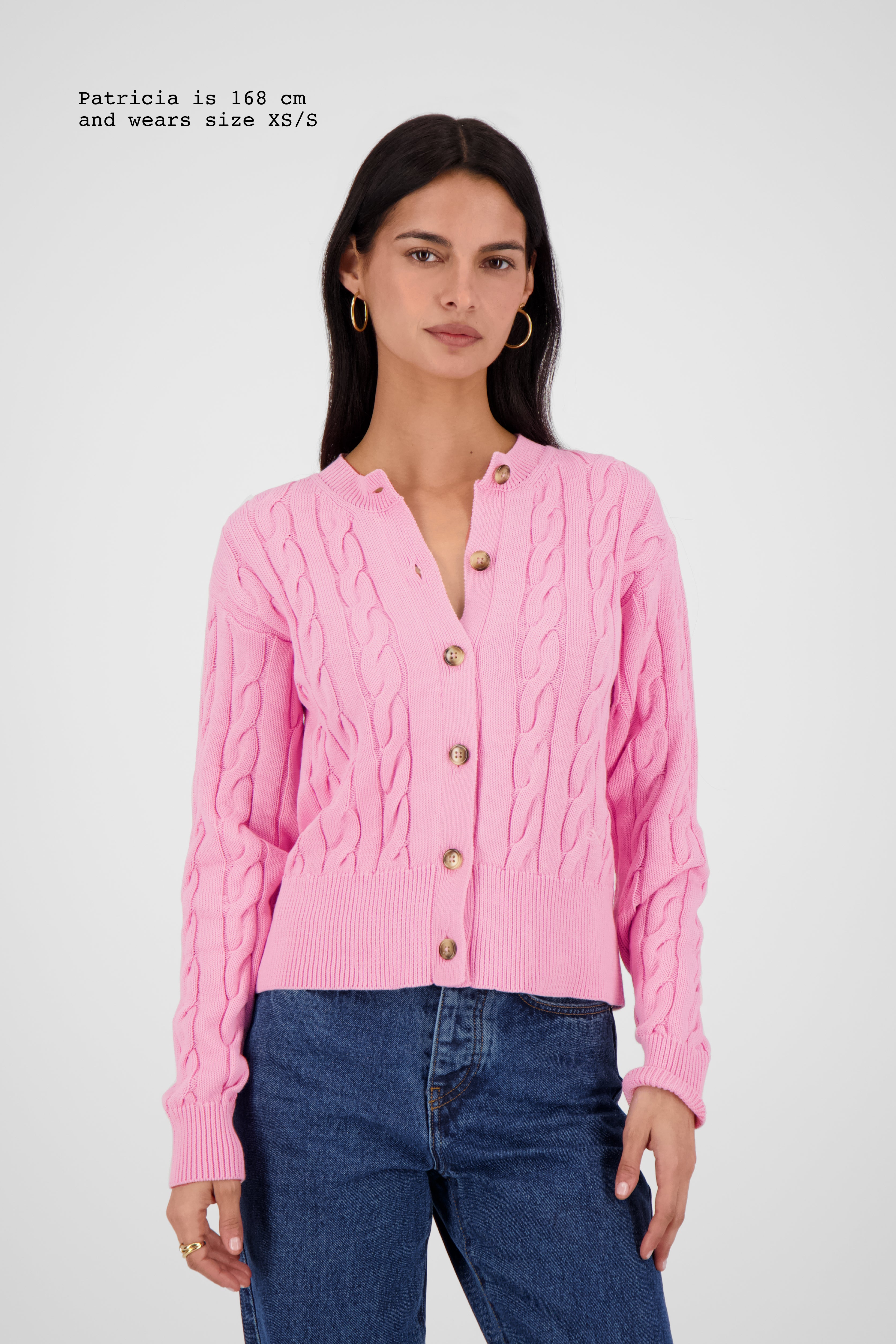 CABLE-KNIT CARDIGAN