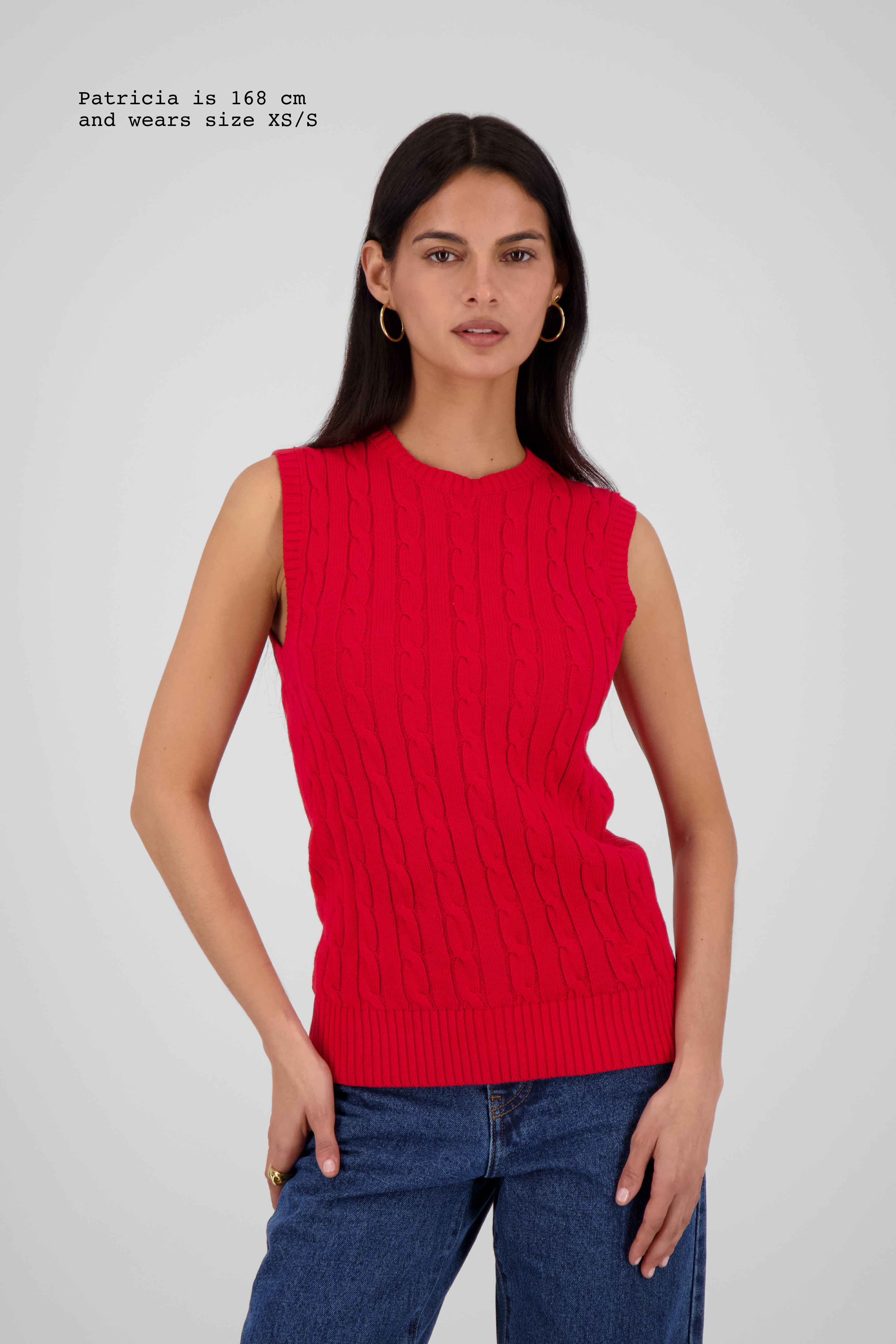 CABLE-KNIT TOP