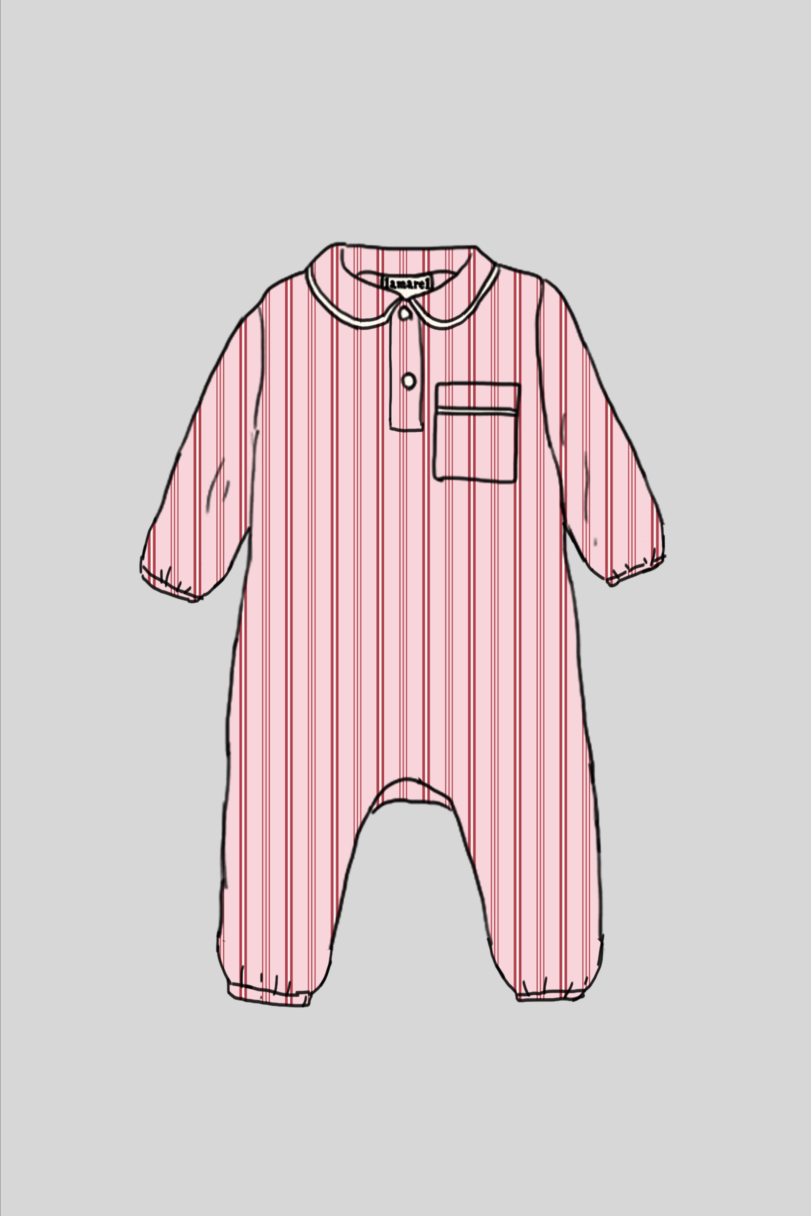 BABY OVERALL PYJAMA WITH ELASTIC