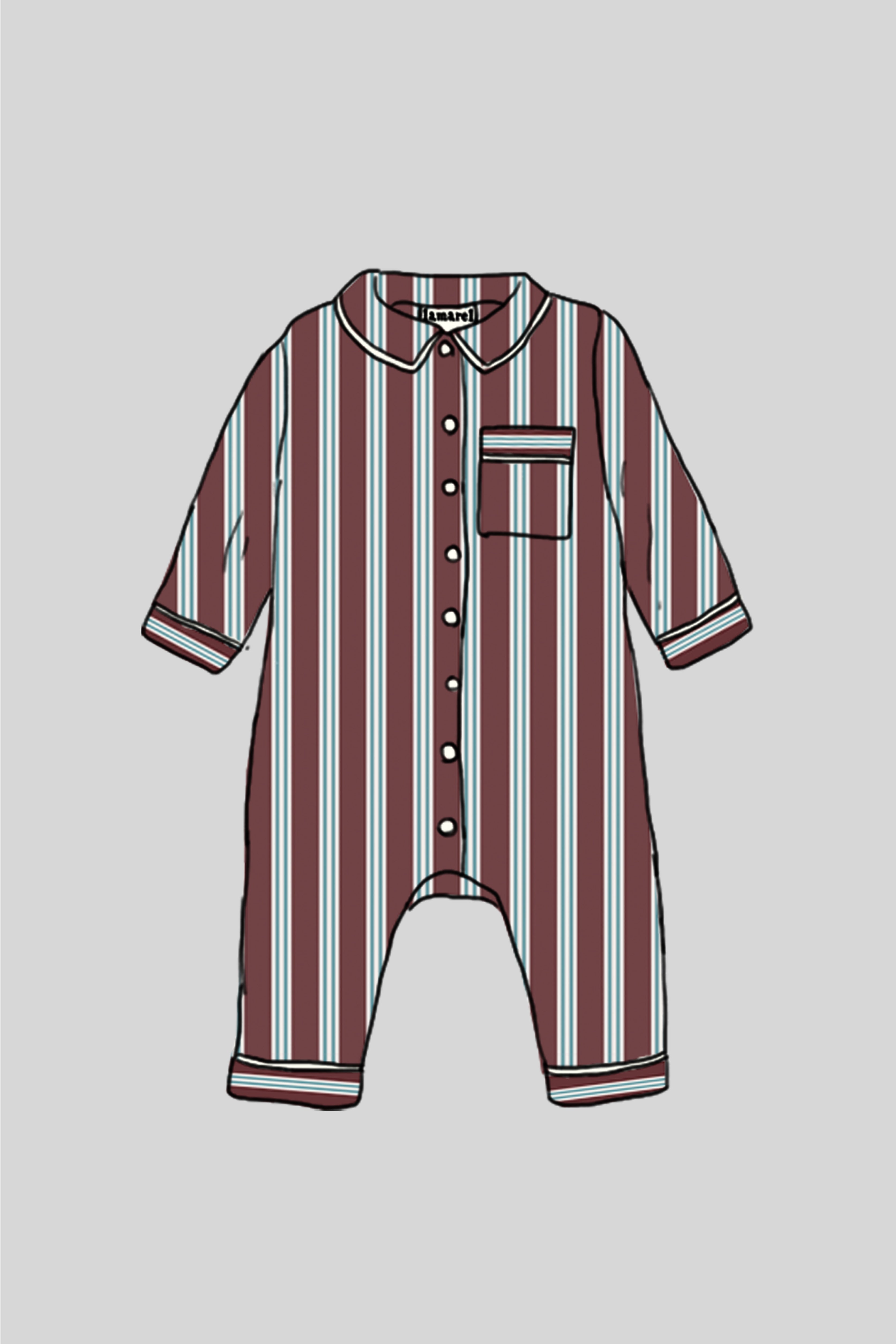 BABY OVERALL STRAIGHT PYJAMA